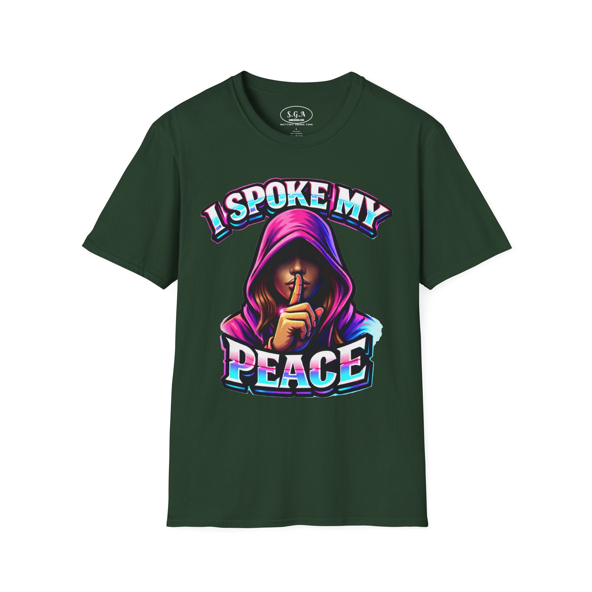 “I Spoke My Peace” Graphic T-Shirt – Bold Statement Streetwear Tee | Smack God Apparel