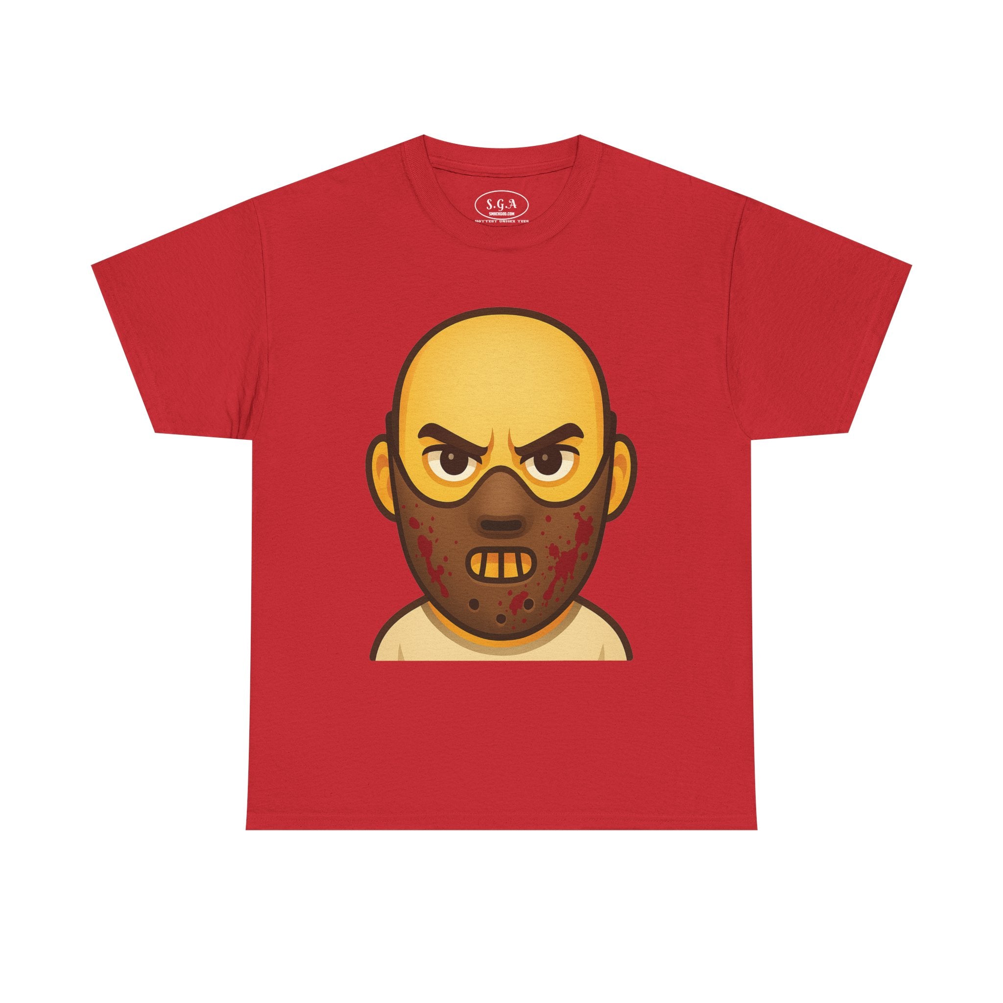 Horror Mask Graphic Shirt – Smack God Apparel | Creepy Villain Cartoon T-Shirt | Scary Movie Inspired Streetwear Tee