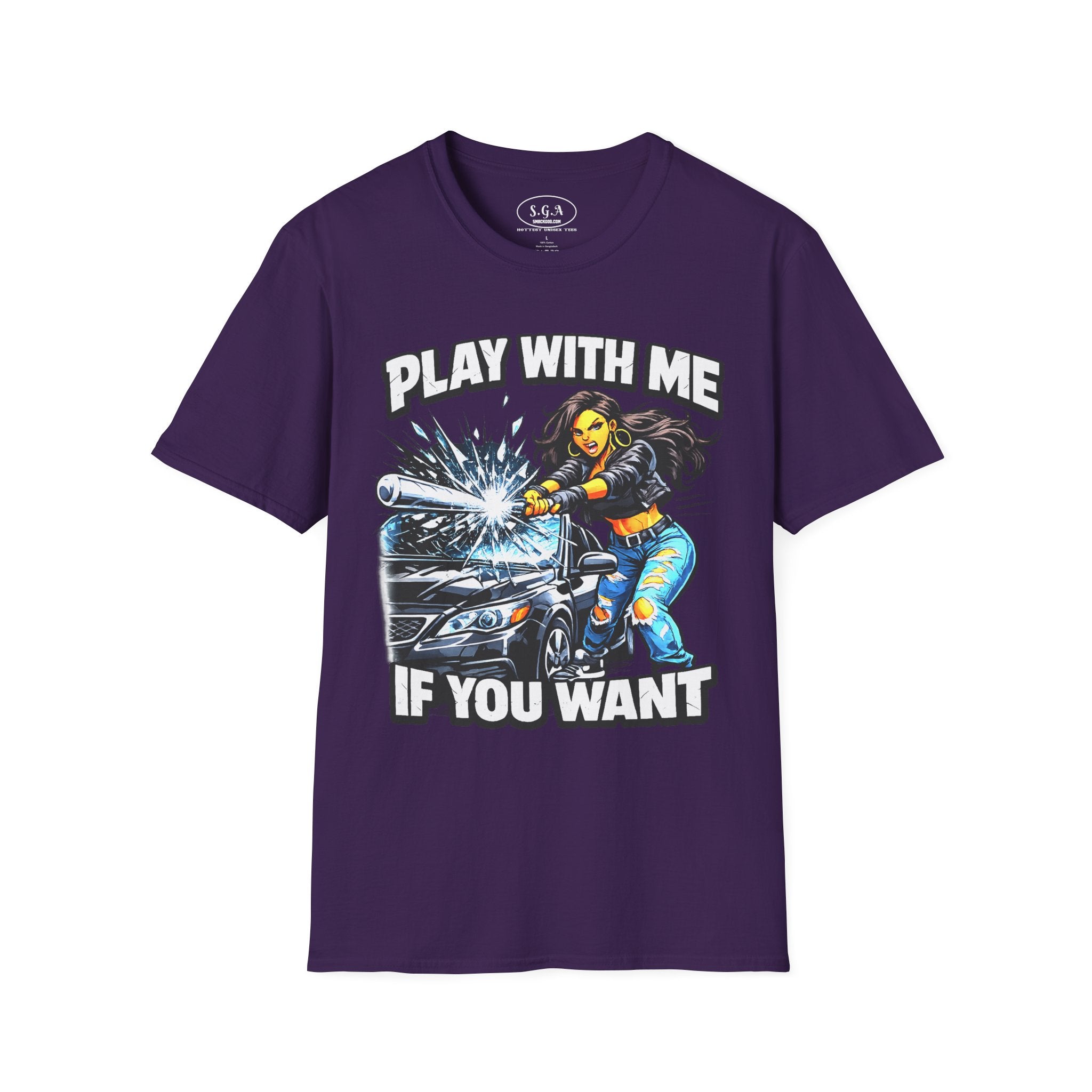“Play With Me If You Want” Graphic T-Shirt – Bold Streetwear Statement Tee | Urban Attitude Shirt | Smack God Apparel