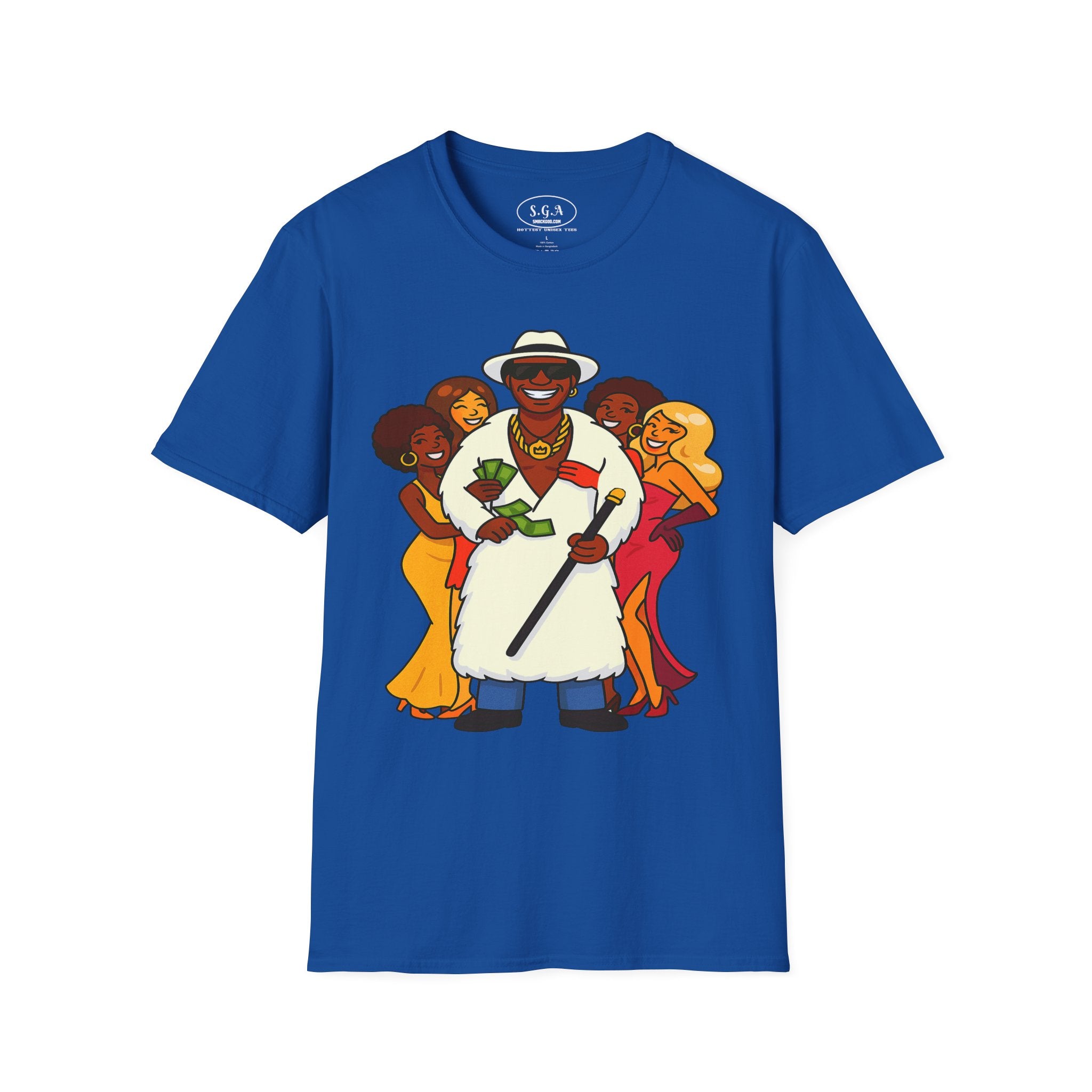 Goldie “The Mack” Inspired Pimp Boss T-Shirt – Money Hustler Graphic Tee | Retro Streetwear Shirt | Smack God Apparel