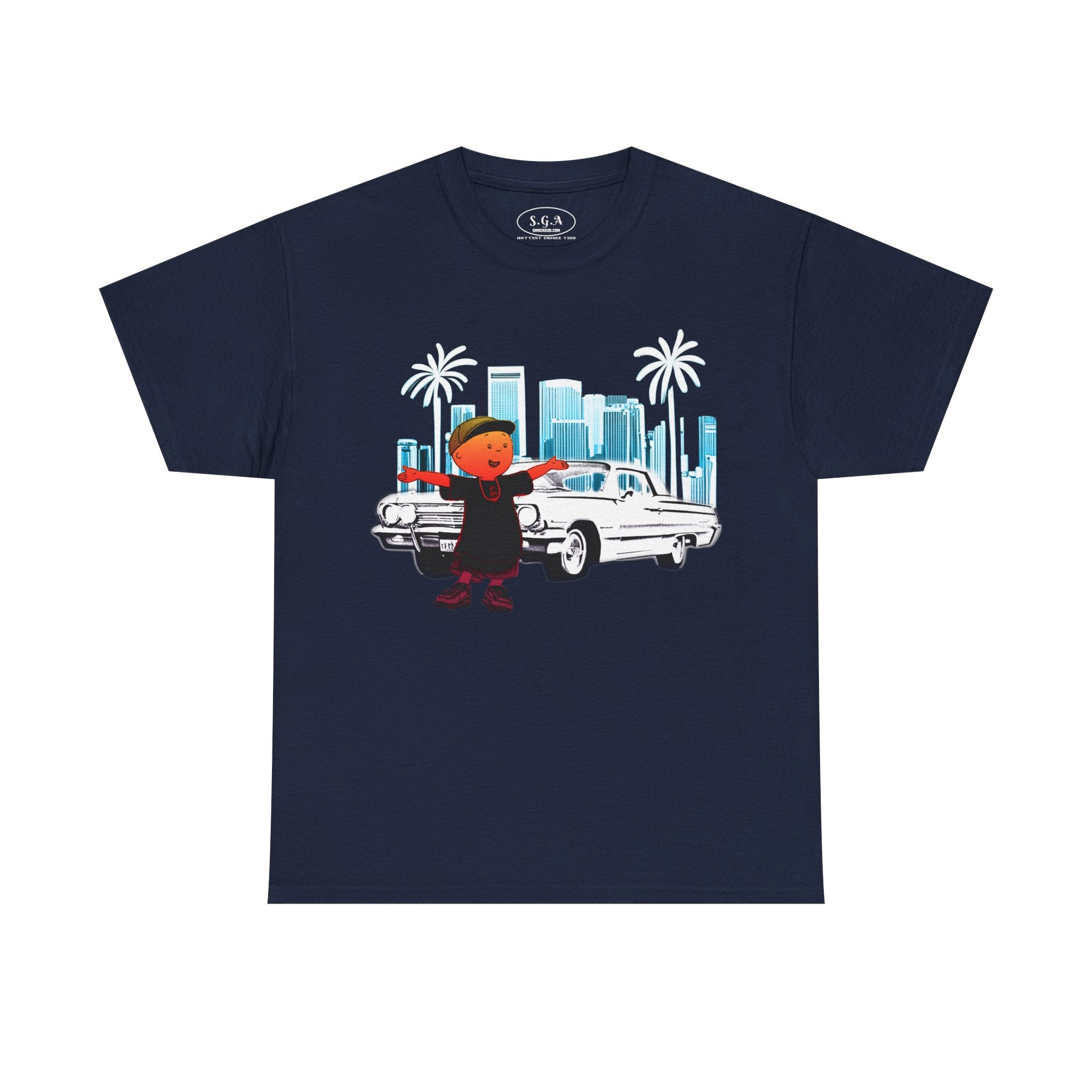 Caillou Streetwear Cartoon T-Shirt – Lowrider City Graphic Tee | Urban  Remix Shirt | Smack God Apparel