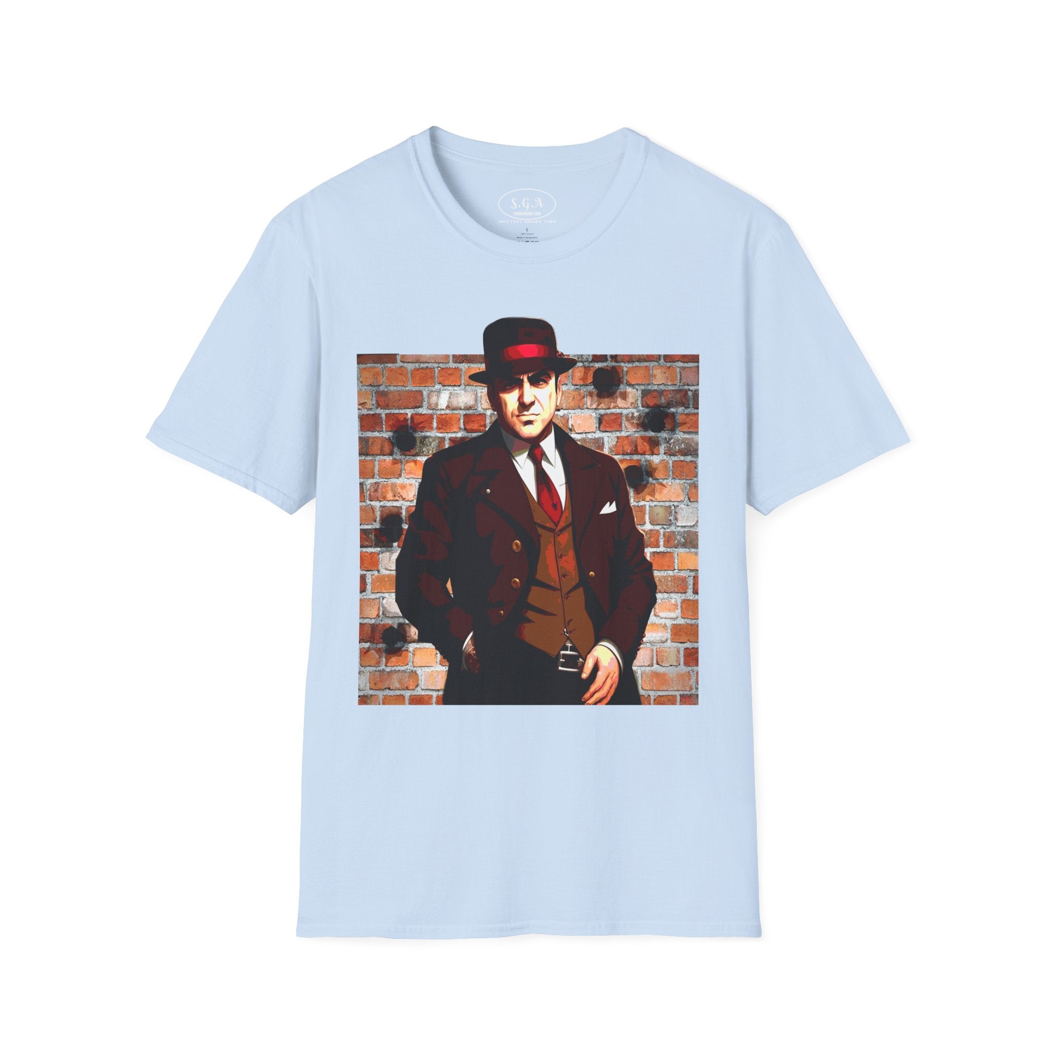 Smack God Apparel “Vintage Mob Boss Energy” Graphic T-Shirt – Classic Gangster Streetwear Tee | Old School Mafia Style Shirt | Retro Crime Drama Graphic Tee