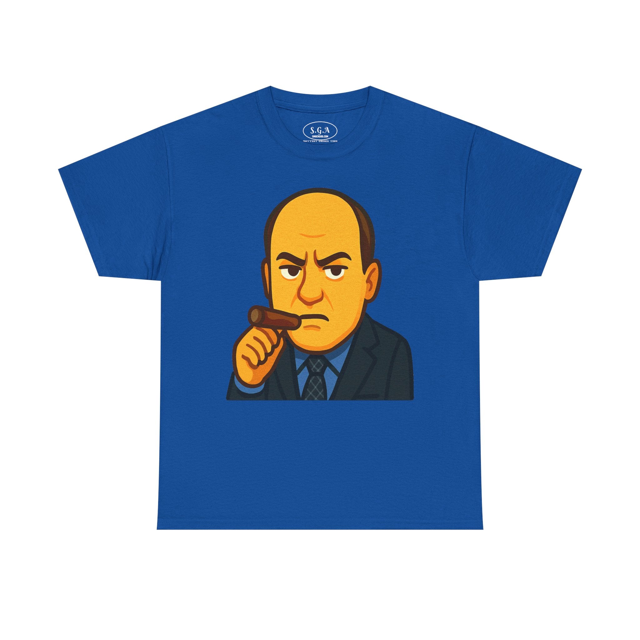 Tony Soprano Inspired Graphic T-Shirt – Mafia Boss Cartoon Tee | Sopranos Style Streetwear Shirt | Smack God Apparel