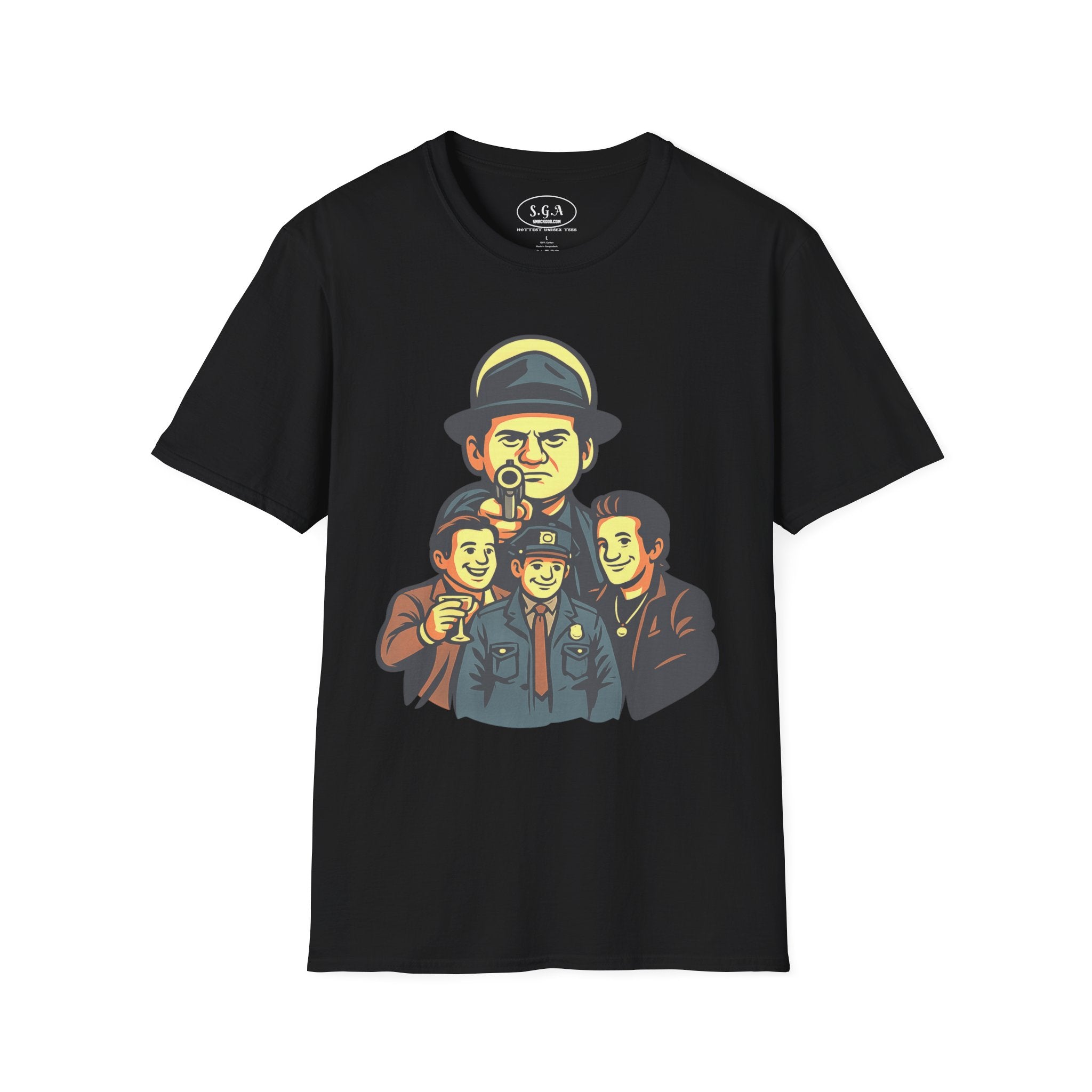 Joe Pesci Inspired Graphic T-Shirt – Classic  Movie Cartoon Tee | Gangster Film Streetwear | Smack God Apparel
