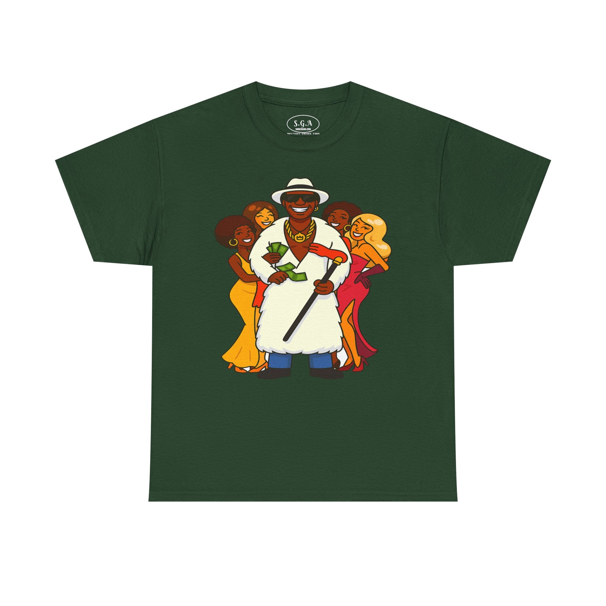 Goldie “The Mack” Inspired Pimp Boss T-Shirt – Money Hustler Graphic Tee | Retro Streetwear Shirt | Smack God Apparel