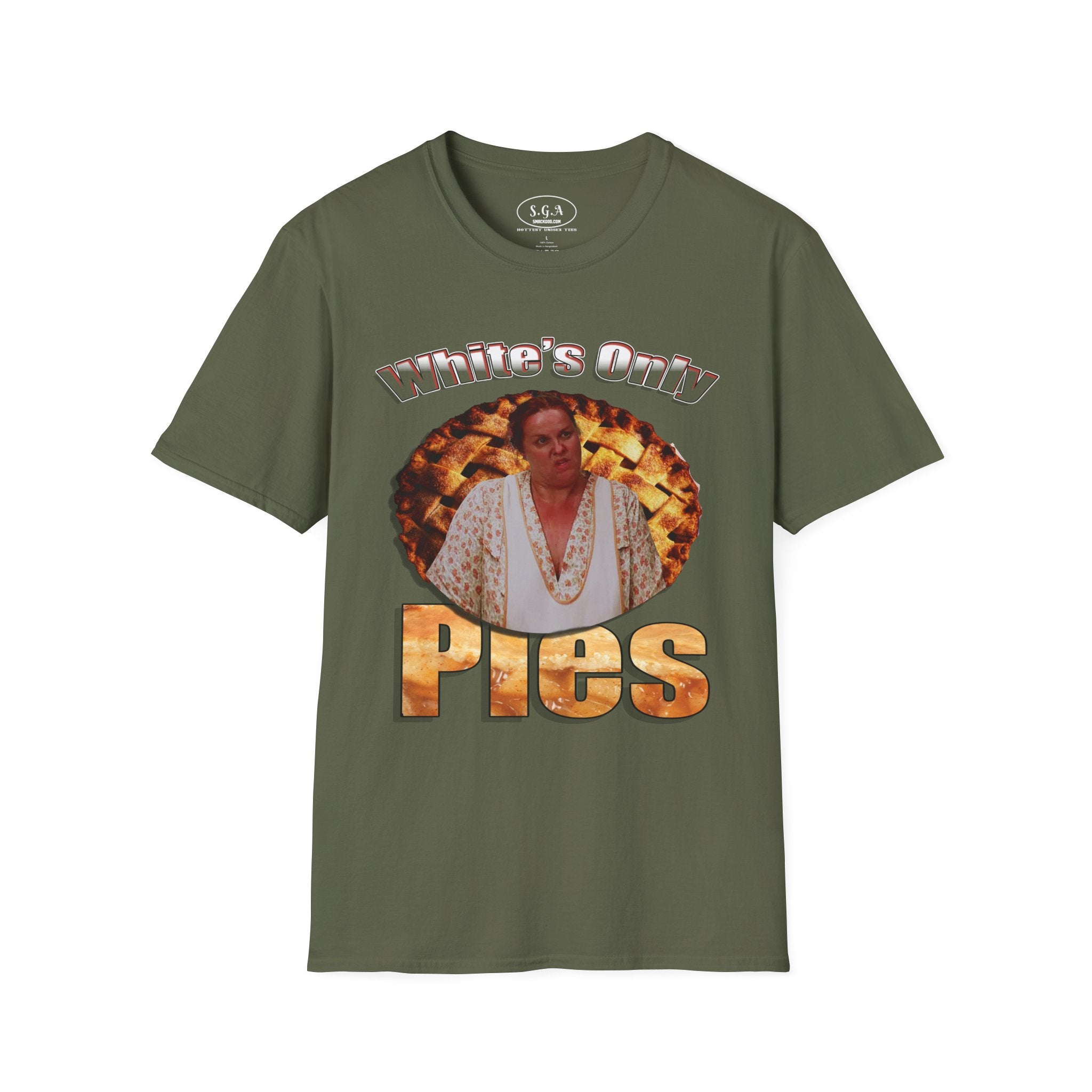 White’s Only Pies T-Shirt – Life Movie Graphic Tee (Eddie Murphy & Martin Lawrence Inspired) | Funny Retro Comedy Shirt | Smack God Apparel