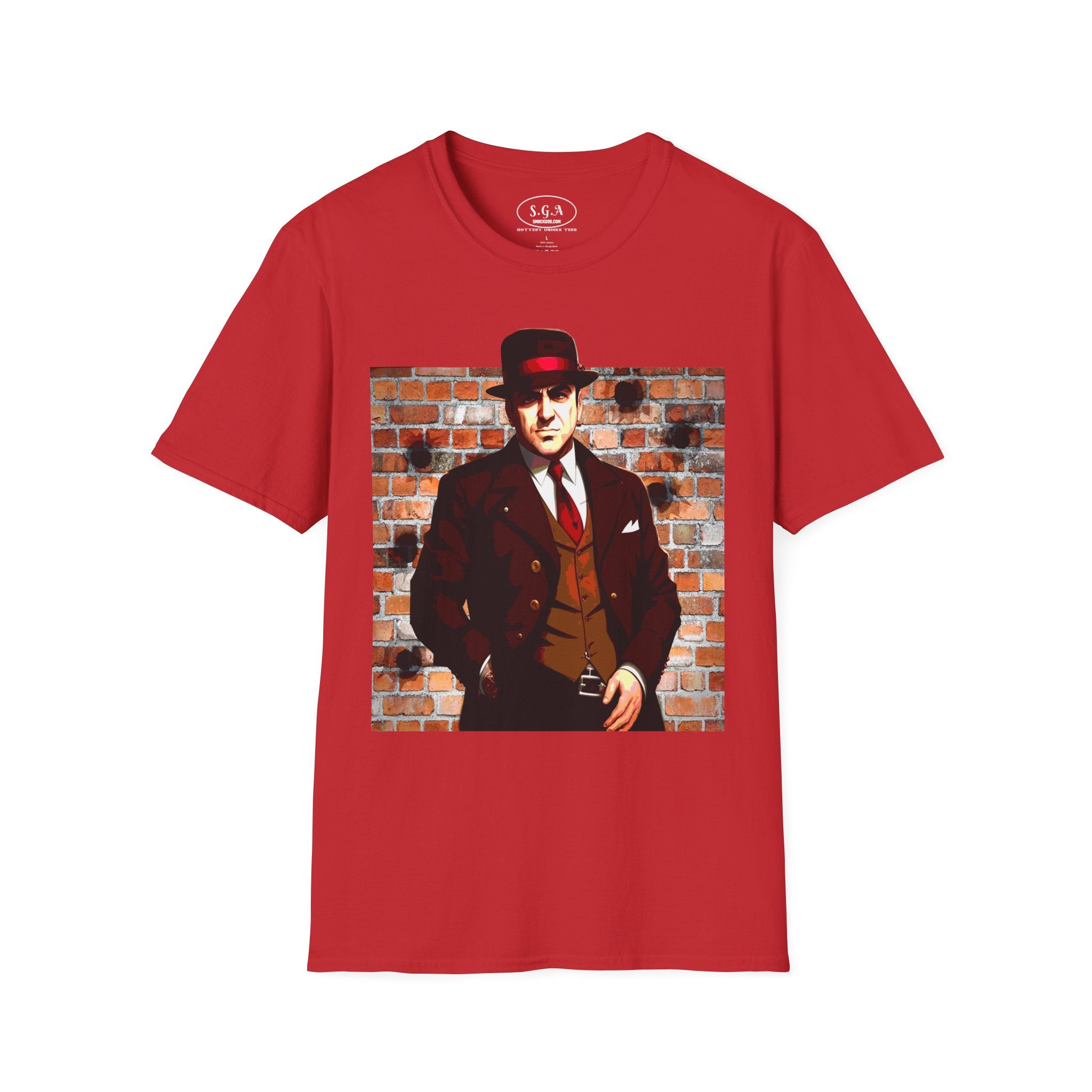 Smack God Apparel “Vintage Mob Boss Energy” Graphic T-Shirt – Classic Gangster Streetwear Tee | Old School Mafia Style Shirt | Retro Crime Drama Graphic Tee