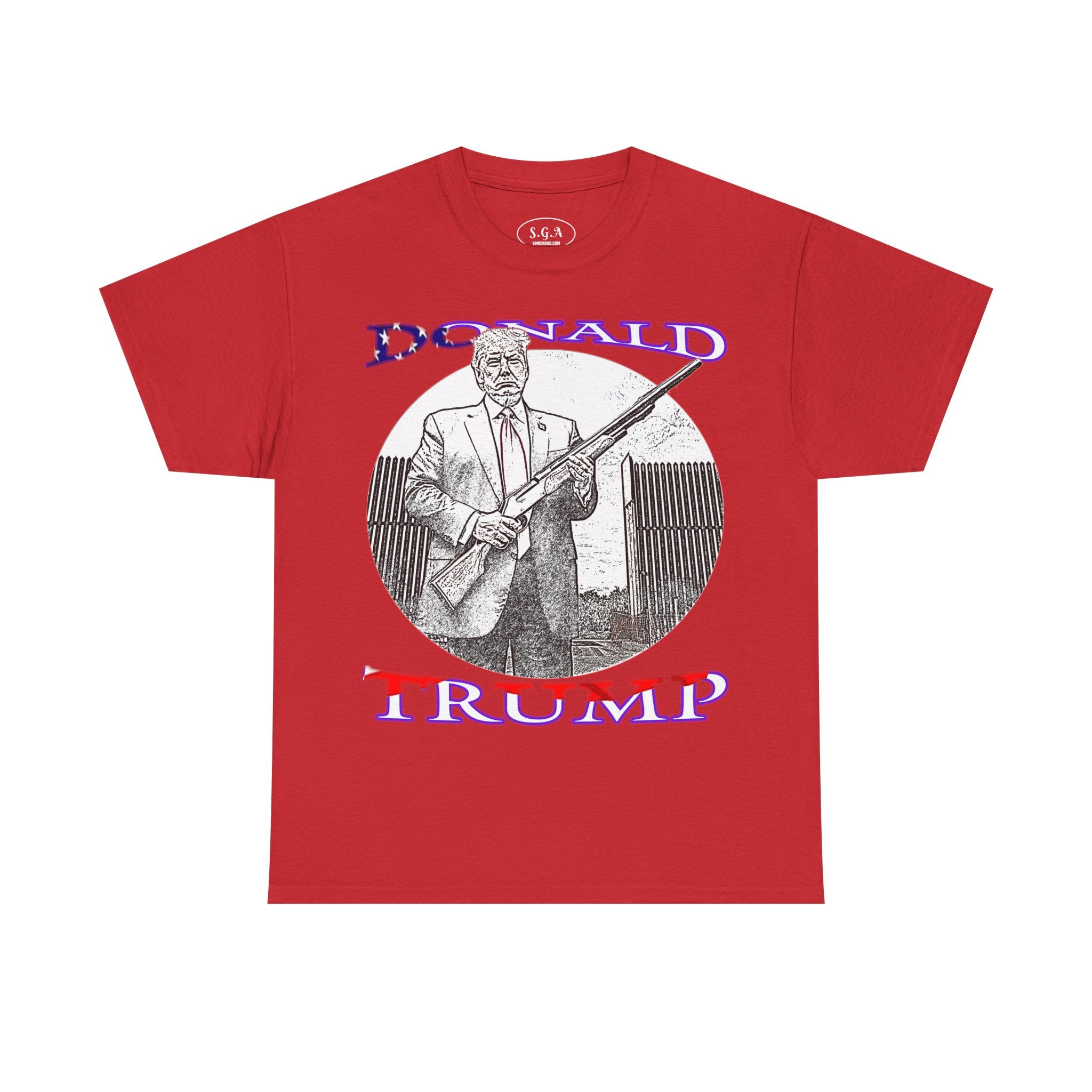 Smack God Apparel “Trump Shotgun Energy” Graphic T-Shirt – Bold Political Streetwear Tee | Patriotic Statement Shirt | Viral Graphic Tee