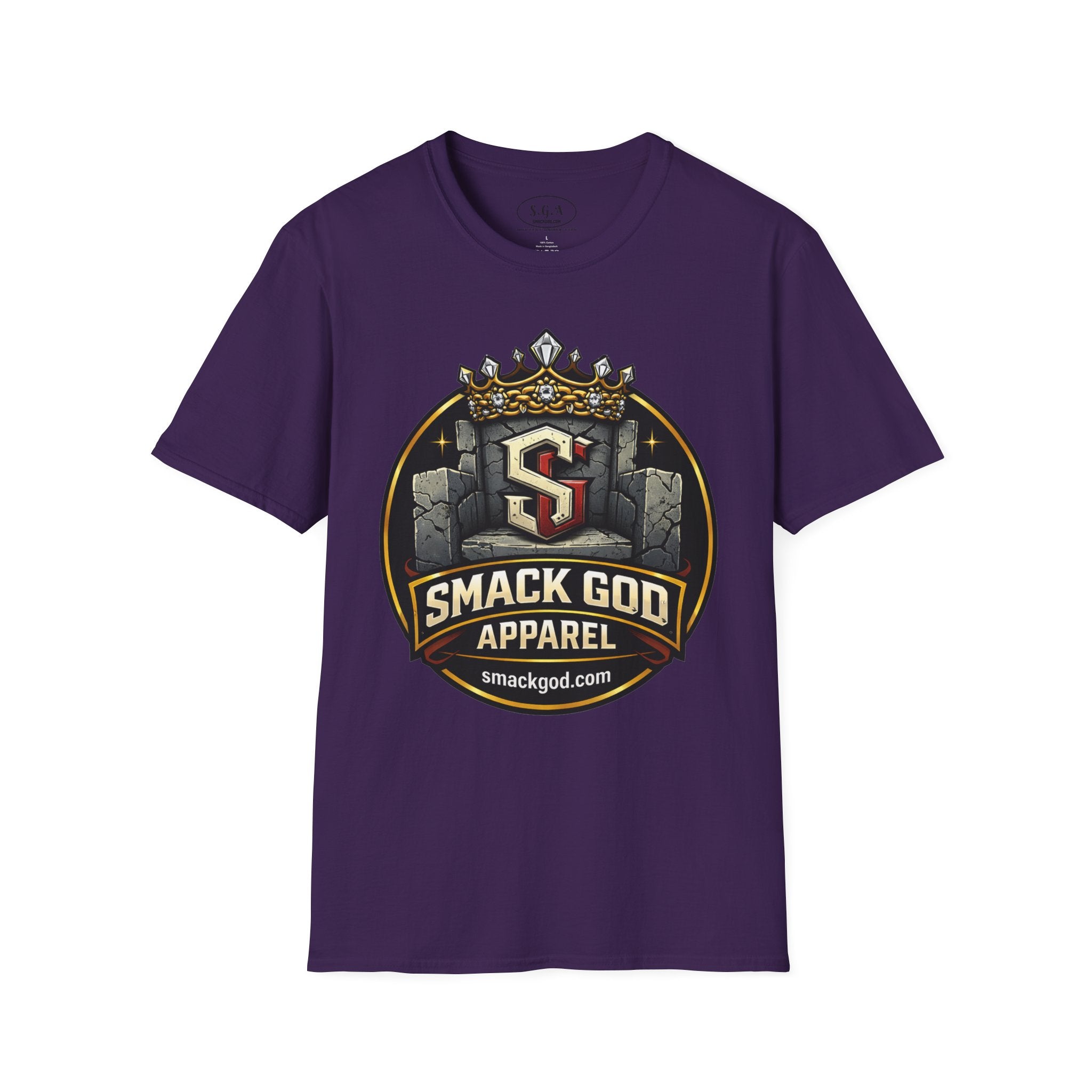 Smack God Apparel Logo T-Shirt – Crown Crest Streetwear Tee | Premium Urban Graphic Shirt | SmackGod.com