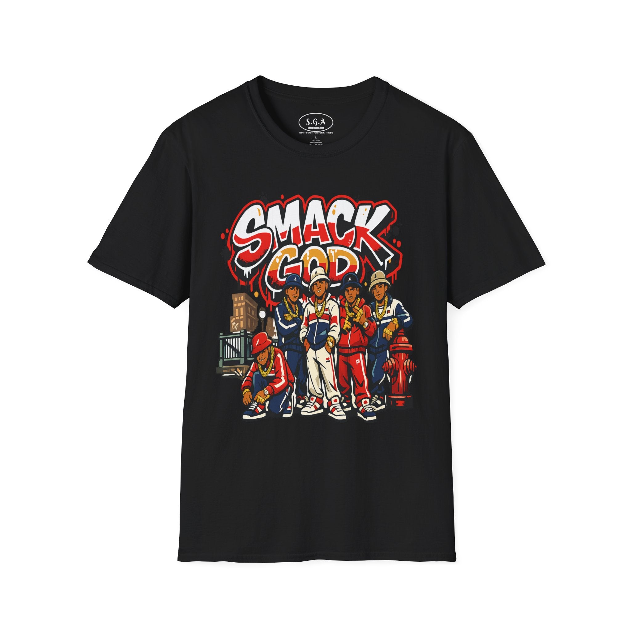 “Smack God Crew” Hip Hop T-Shirt – B-Boy Streetwear Graphic Tee | 90s Urban Culture Shirt | Breakdance Crew Style Tee |Smack God Apparel