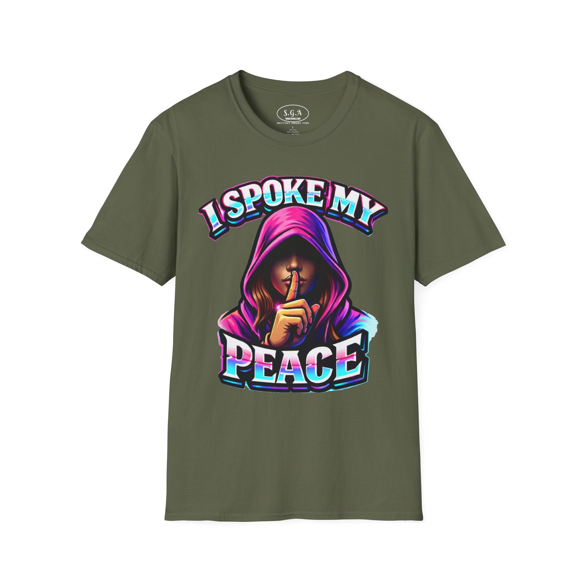 “I Spoke My Peace” Graphic T-Shirt – Bold Statement Streetwear Tee | Smack God Apparel