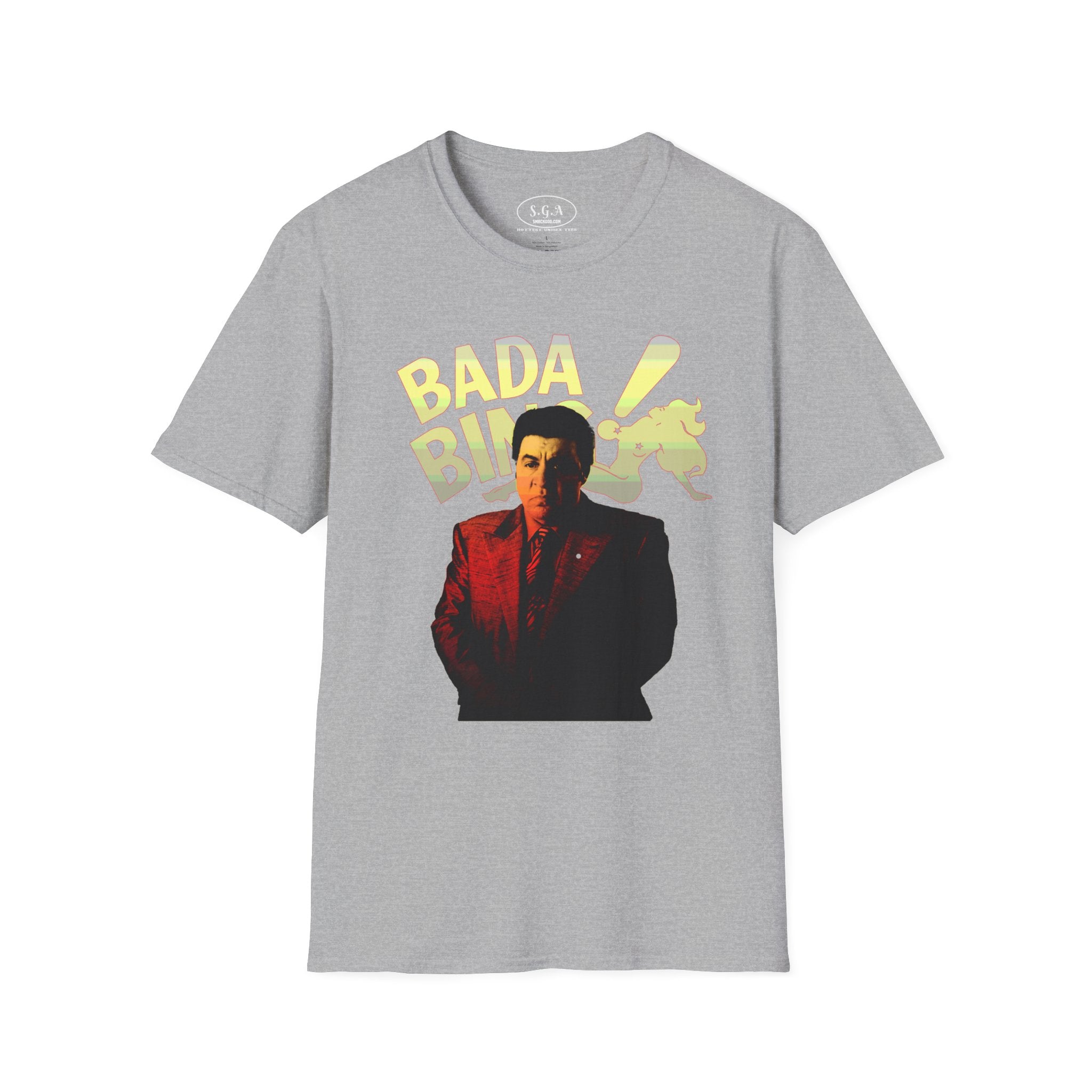 “Bada Bing Silvio Dante” Graphic T-Shirt – Sopranos Inspired Mafia Tee | Classic Mob Boss Streetwear Shirt | TV Icon Graphic Tee