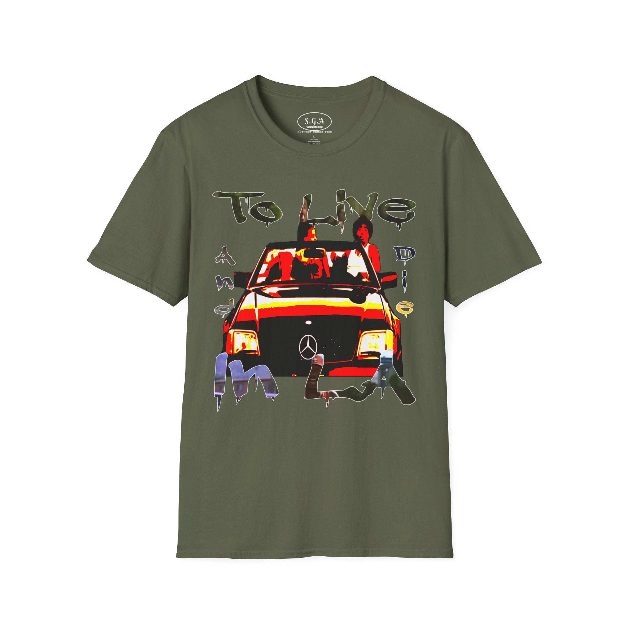 To Live and Die in LA T-Shirt – West Coast Hip Hop Graphic Tee | Los Angeles Streetwear Shirt | Smack God Apparel
