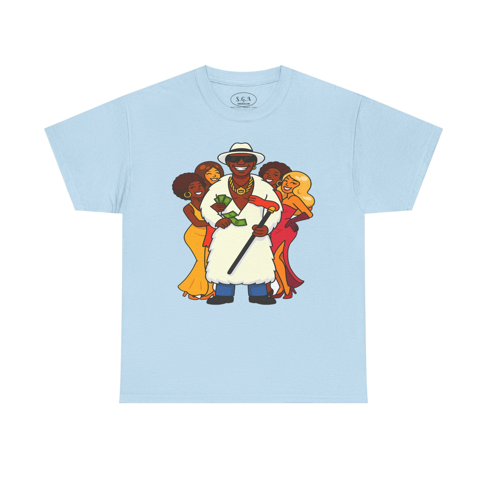 Goldie “The Mack” Inspired Pimp Boss T-Shirt – Money Hustler Graphic Tee | Retro Streetwear Shirt | Smack God Apparel