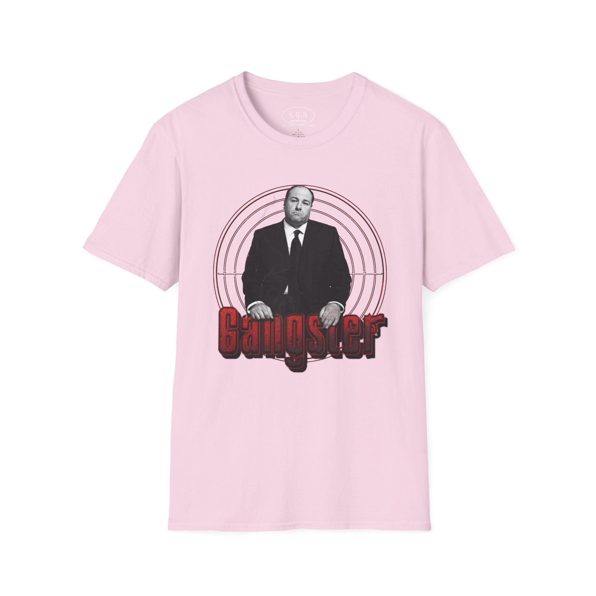 Smack God Apparel “Tony Soprano Gangster Energy” Graphic T-Shirt – Mafia Boss Streetwear Tee | Sopranos Inspired Mob Shirt | Classic Gangster Graphic Tee