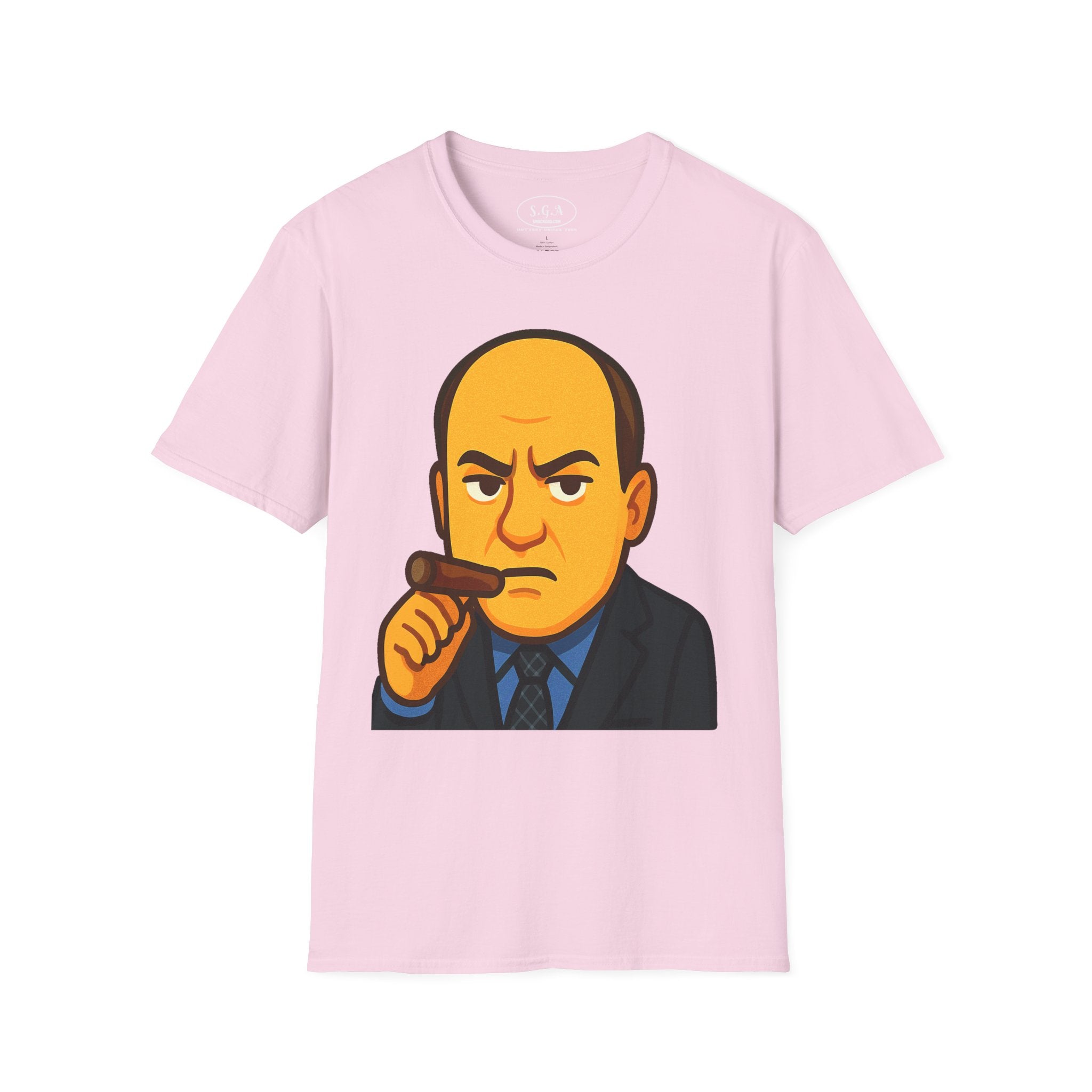 Tony Soprano Inspired Graphic T-Shirt – Mafia Boss Cartoon Tee | Sopranos Style Streetwear Shirt | Smack God Apparel