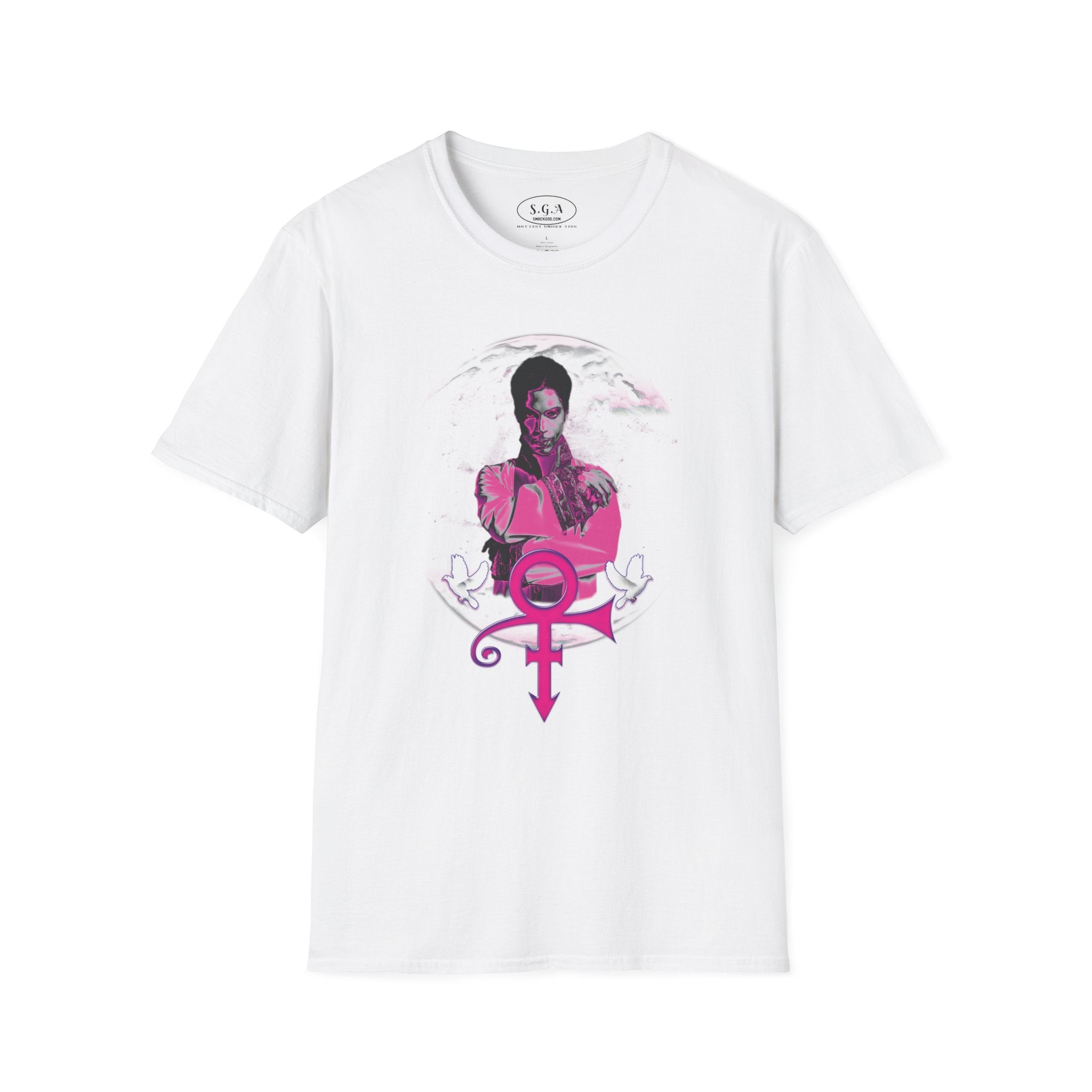 Smack God Apparel “Purple Icon Energy” Graphic T-Shirt – Artist Formerly Known as Prince Inspired Tee | Retro Music Legend Streetwear Shirt | Vintage Pop Graphic Tee