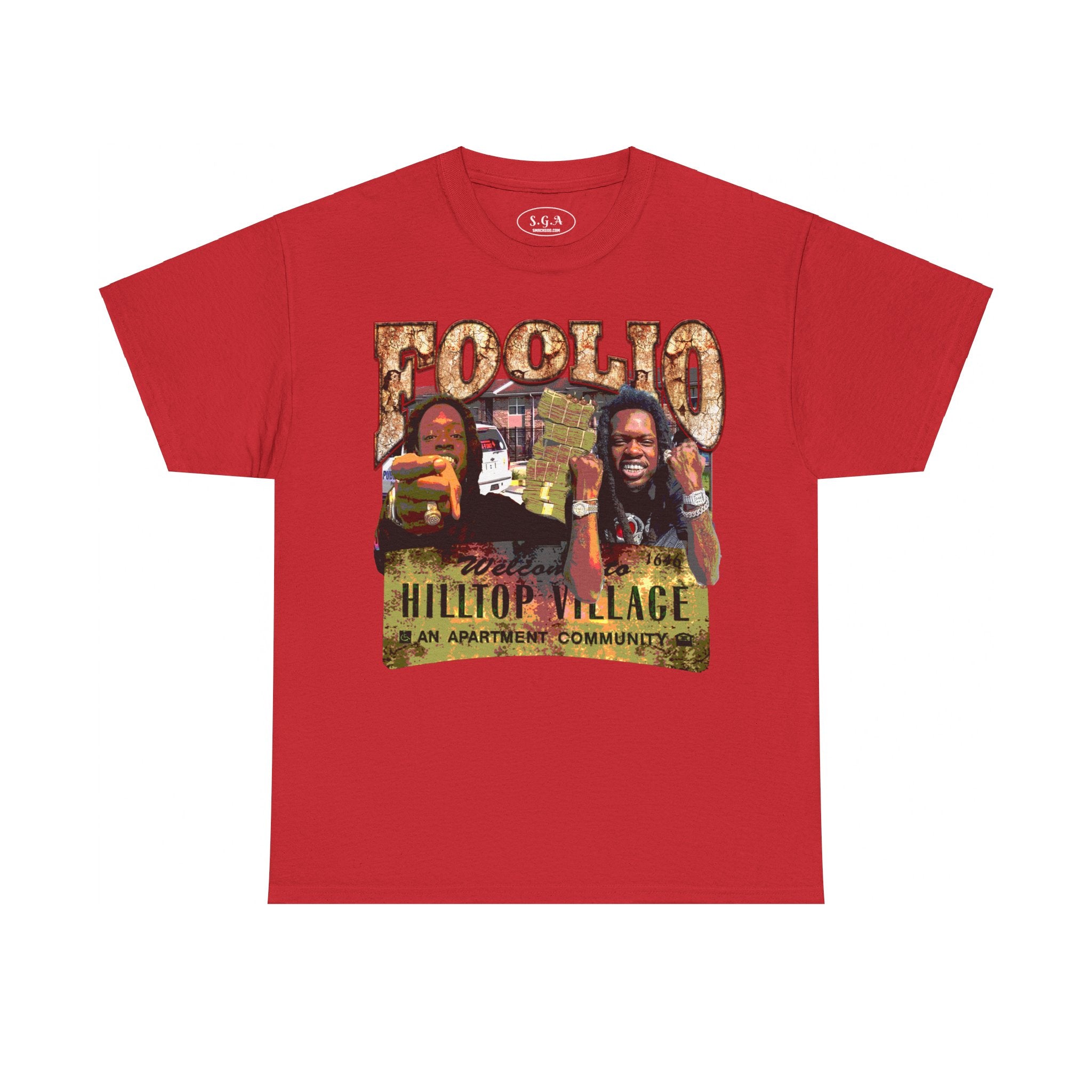 Julio Foolio Hilltop Village T-Shirt – Urban Rap Streetwear Graphic Tee | Hip Hop Culture Shirt | Smack God Apparel