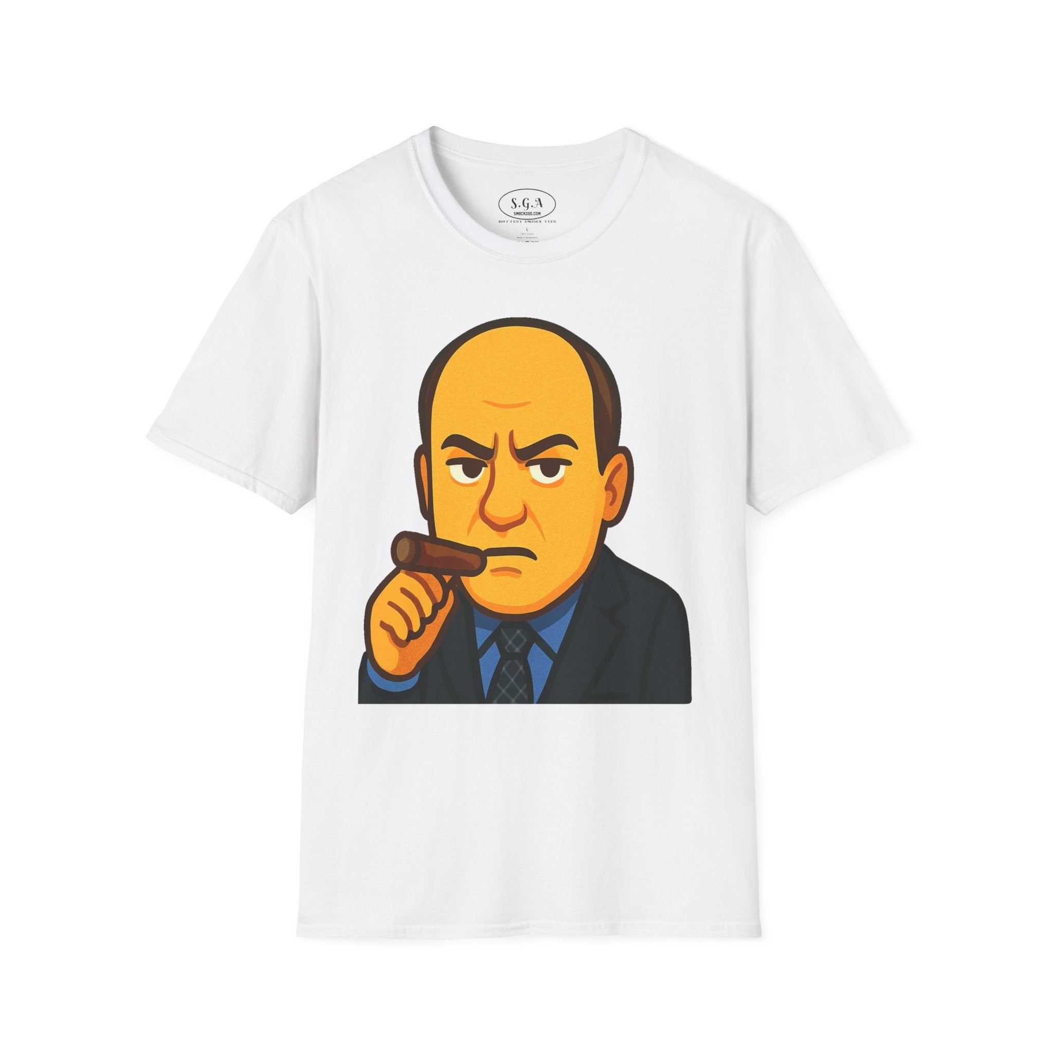 Tony Soprano Inspired Graphic T-Shirt – Mafia Boss Cartoon Tee | Sopranos Style Streetwear Shirt | Smack God Apparel