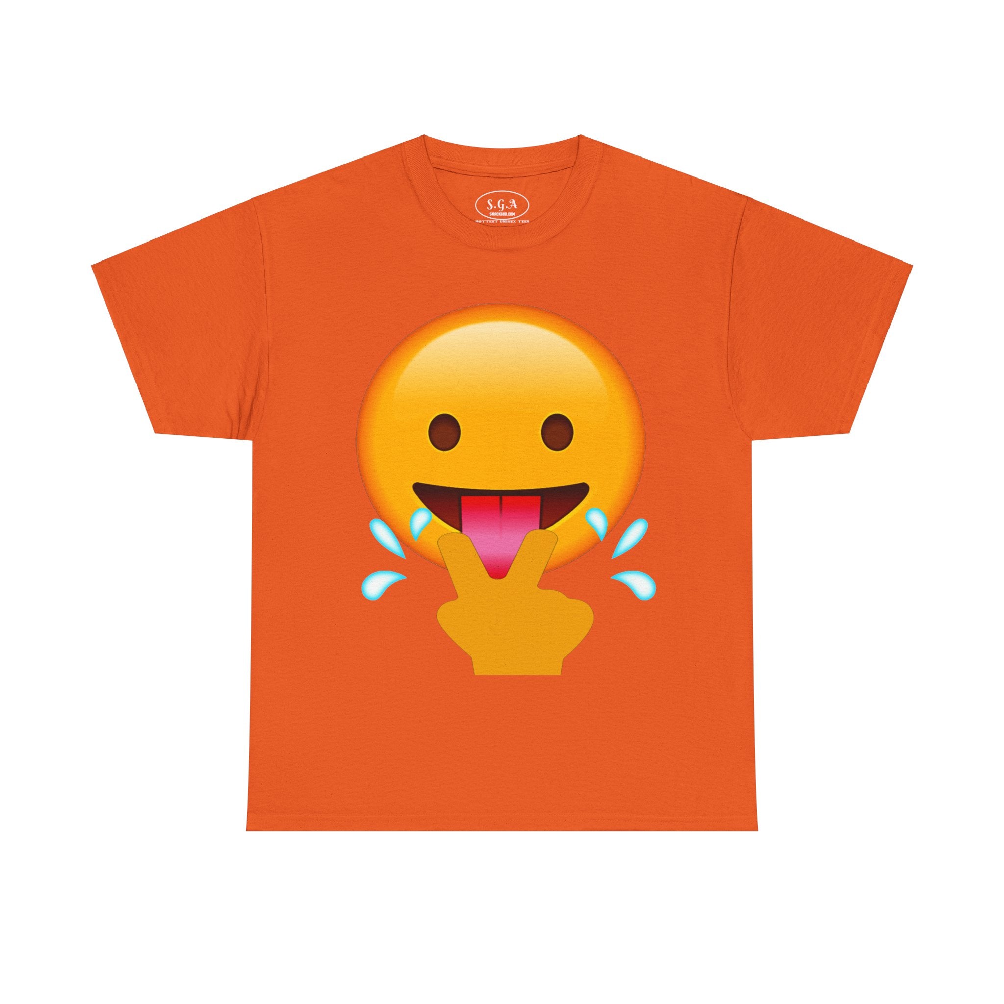 Smack God Apparel “Wild Emoji Vibes” Graphic T-Shirt – Funny Tongue Out Emoji Tee | Viral Meme Streetwear Shirt | Urban Humor Graphic Tee