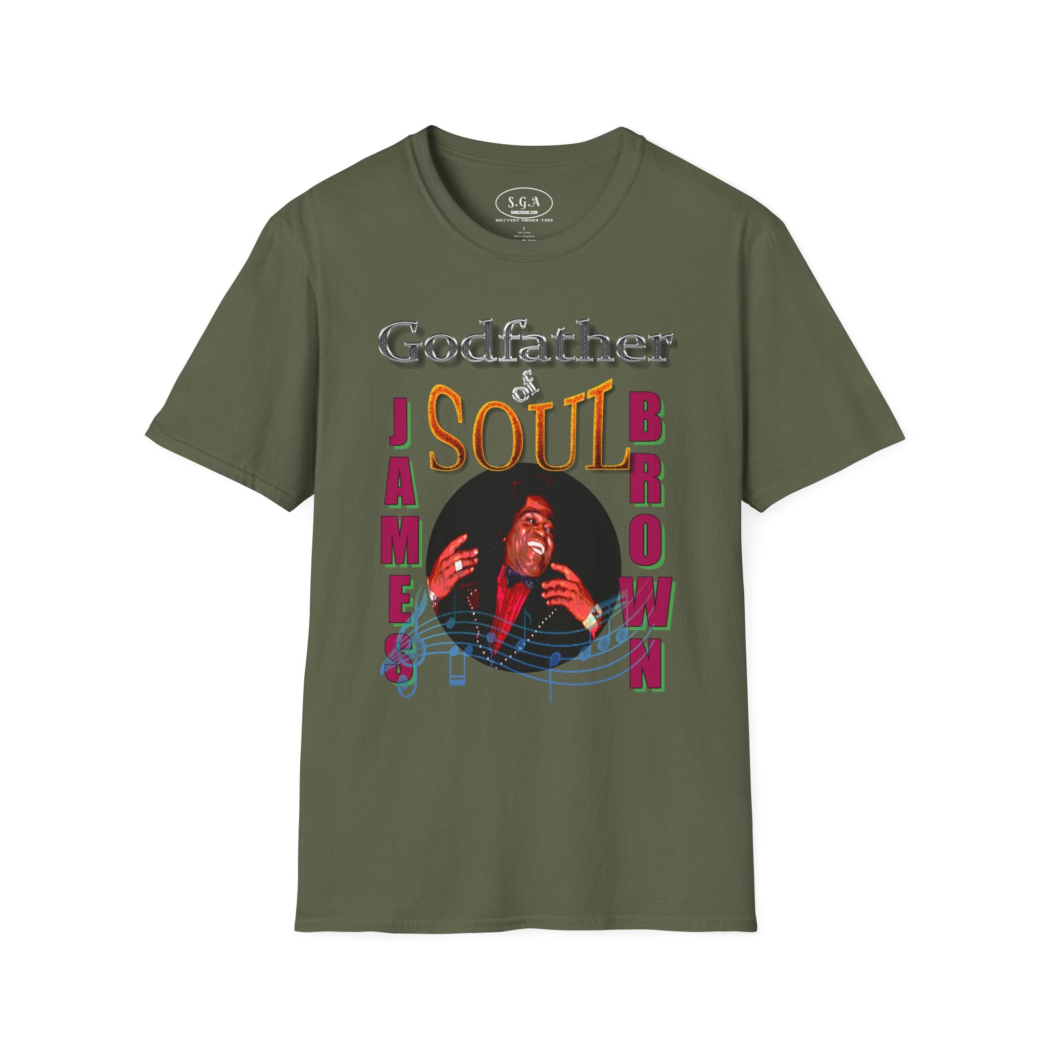 James Brown “Godfather of Soul” T-Shirt – Classic Funk Music Graphic Tee | Smack God Apparel Streetwear Shirt | Vintage Soul Legend Tee