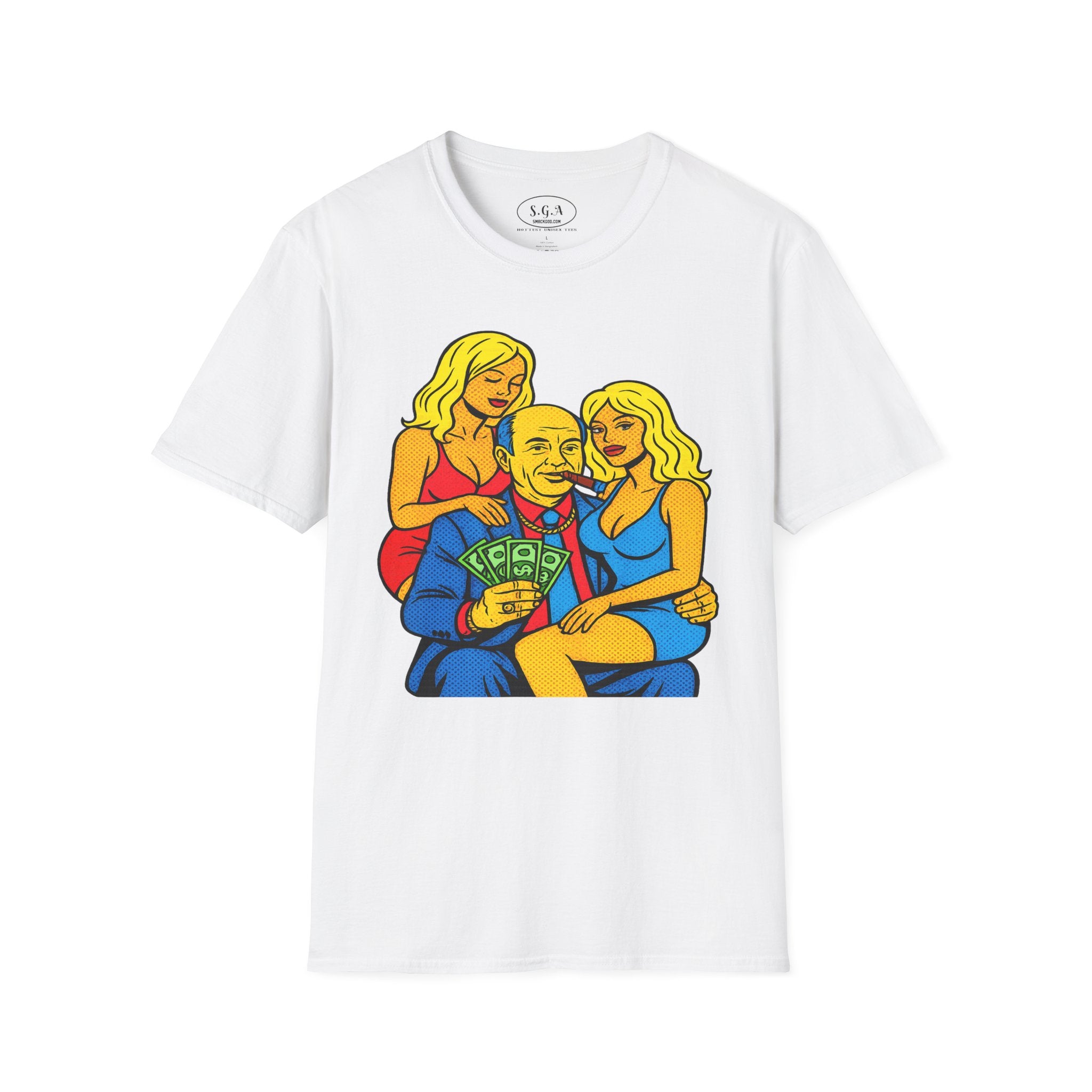 Vintage Mob Boss Money Shirt – Smack God Apparel | Cartoon Gangster Graphic T-Shirt | Retro Mafia Boss Streetwear Tee