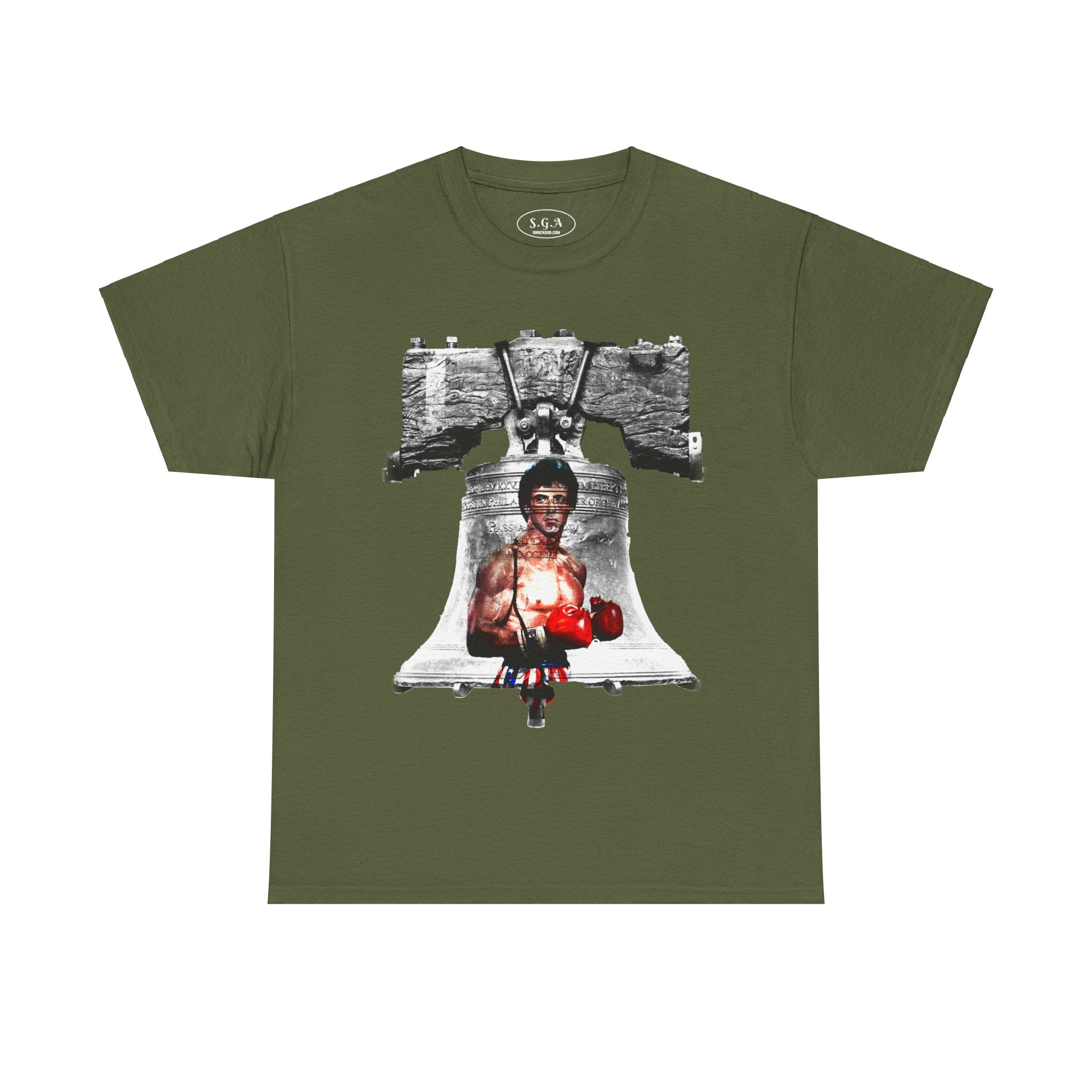 Smack God Apparel “Rocky Liberty Grind” Graphic T-Shirt – Rocky Balboa Inspired Tee | Philadelphia Liberty Bell Streetwear Shirt | Hustle Motivation Graphic Tee