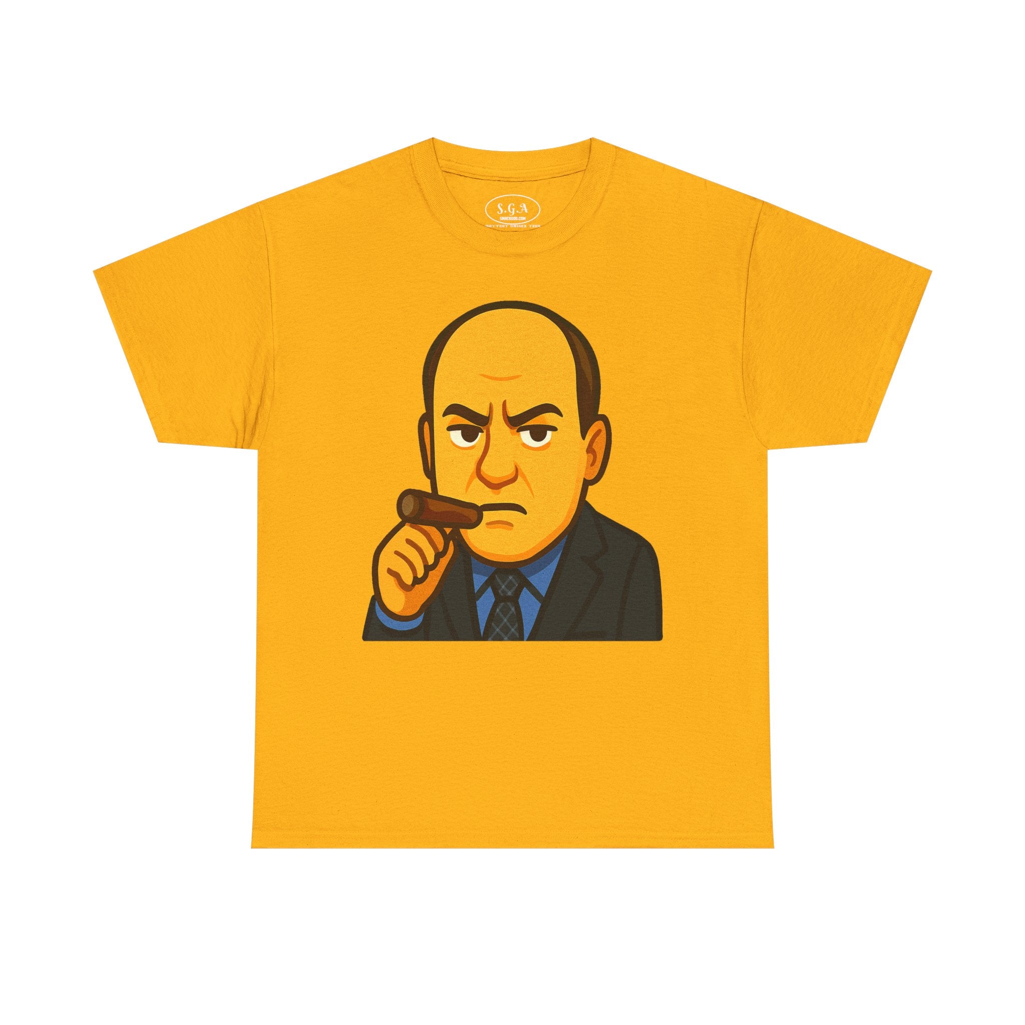 Tony Soprano Inspired Graphic T-Shirt – Mafia Boss Cartoon Tee | Sopranos Style Streetwear Shirt | Smack God Apparel