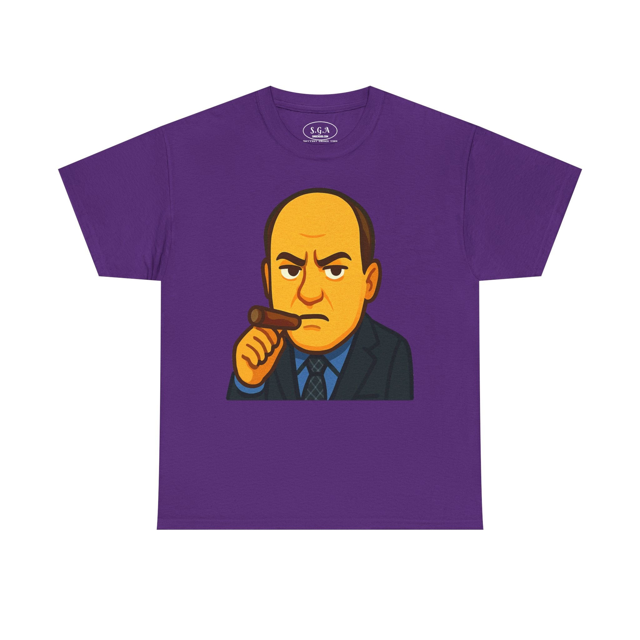 Tony Soprano Inspired Graphic T-Shirt – Mafia Boss Cartoon Tee | Sopranos Style Streetwear Shirt | Smack God Apparel