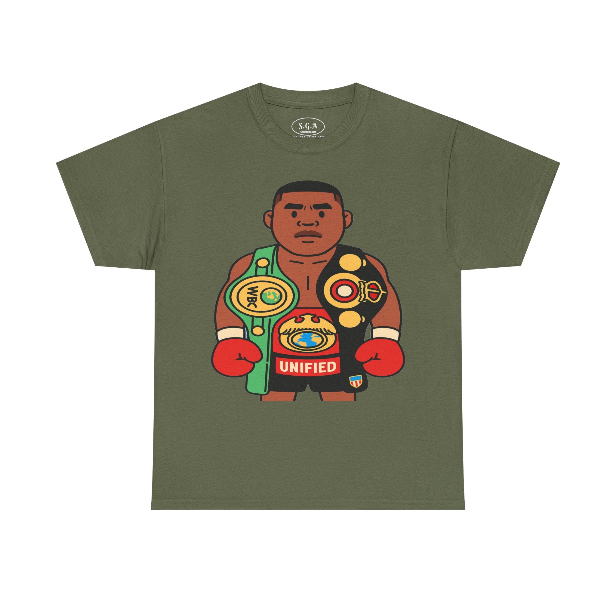 Iron Mike Inspired Boxing Champion T-Shirt – Cartoon Heavyweight Champ Tee | Boxing Streetwear Shirt | Smack God Apparel