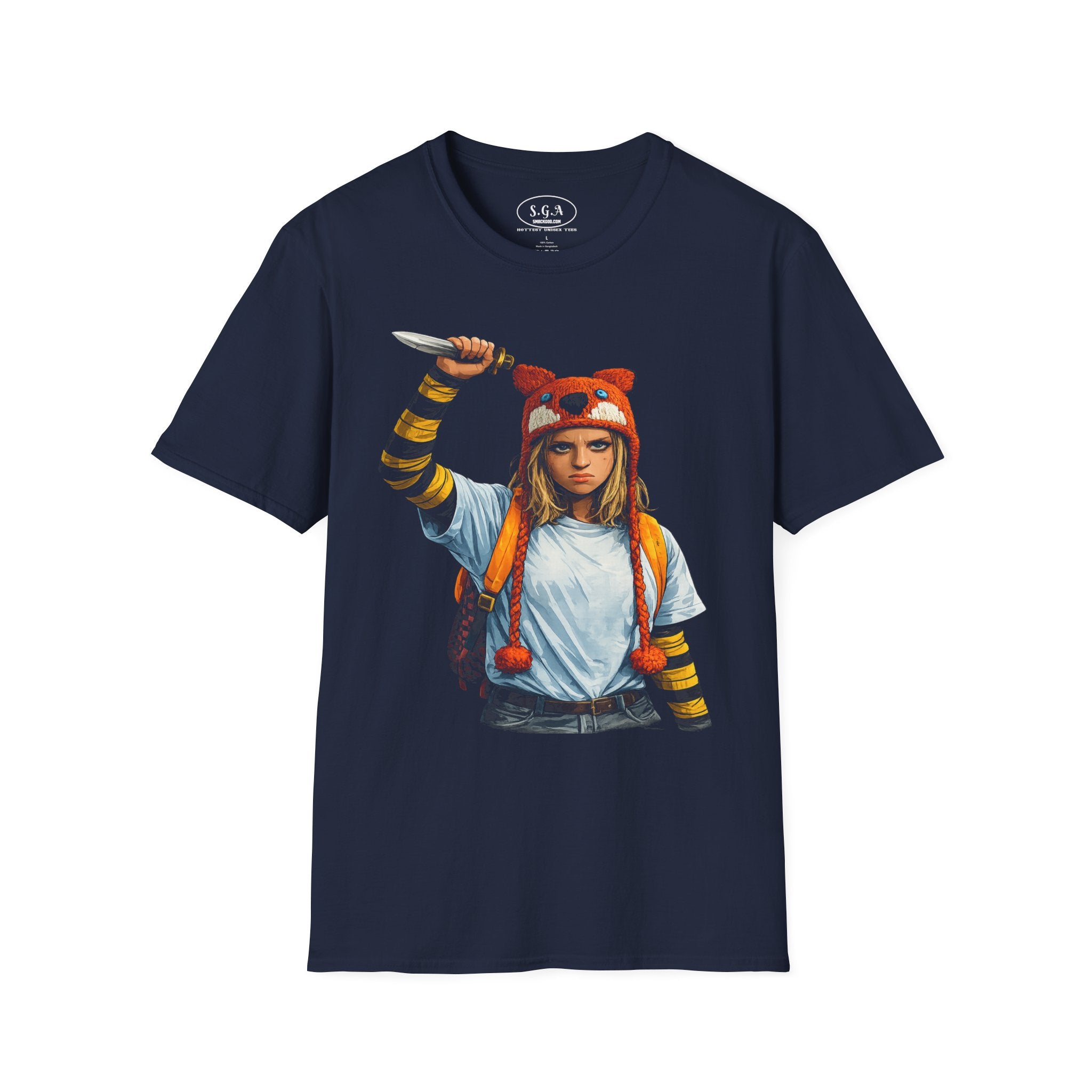 Smack God Apparel Becky-Inspired Survival Girl Graphic T-Shirt – Thriller Movie Style Streetwear Tee | Bold Horror-Inspired Graphic Shirt