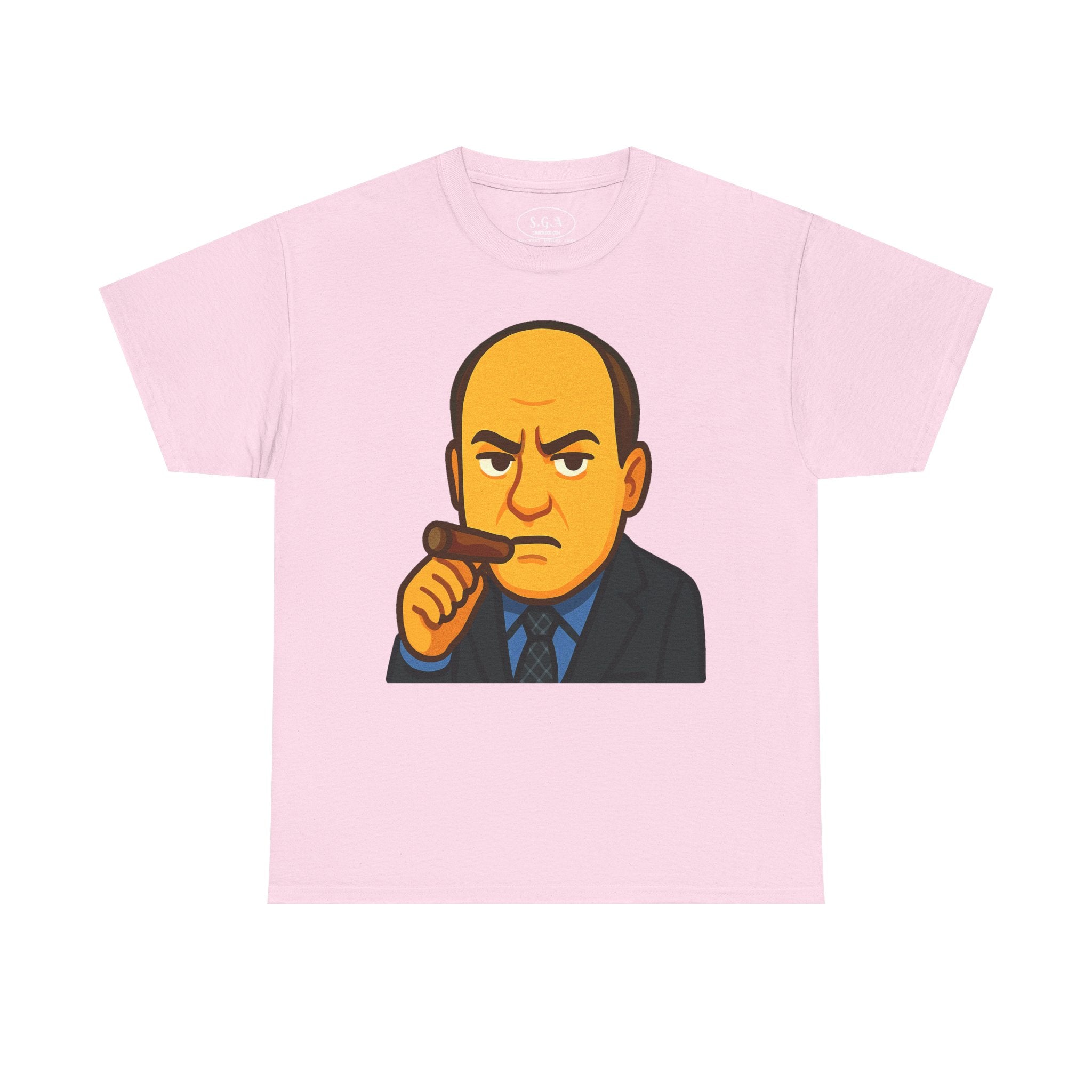 Tony Soprano Inspired Graphic T-Shirt – Mafia Boss Cartoon Tee | Sopranos Style Streetwear Shirt | Smack God Apparel