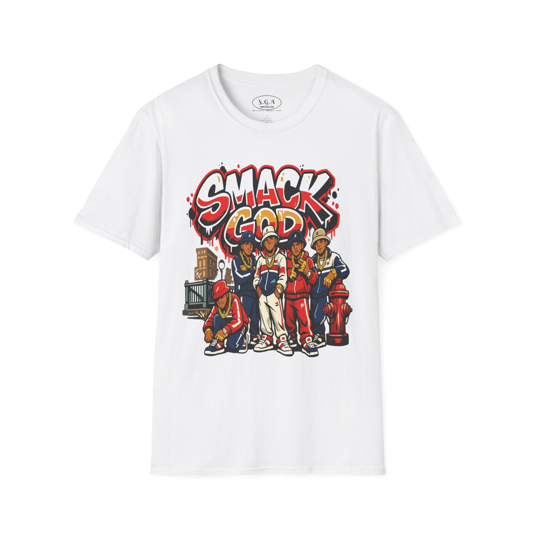 “Smack God Crew” Hip Hop T-Shirt – B-Boy Streetwear Graphic Tee | 90s Urban Culture Shirt | Breakdance Crew Style Tee |Smack God Apparel