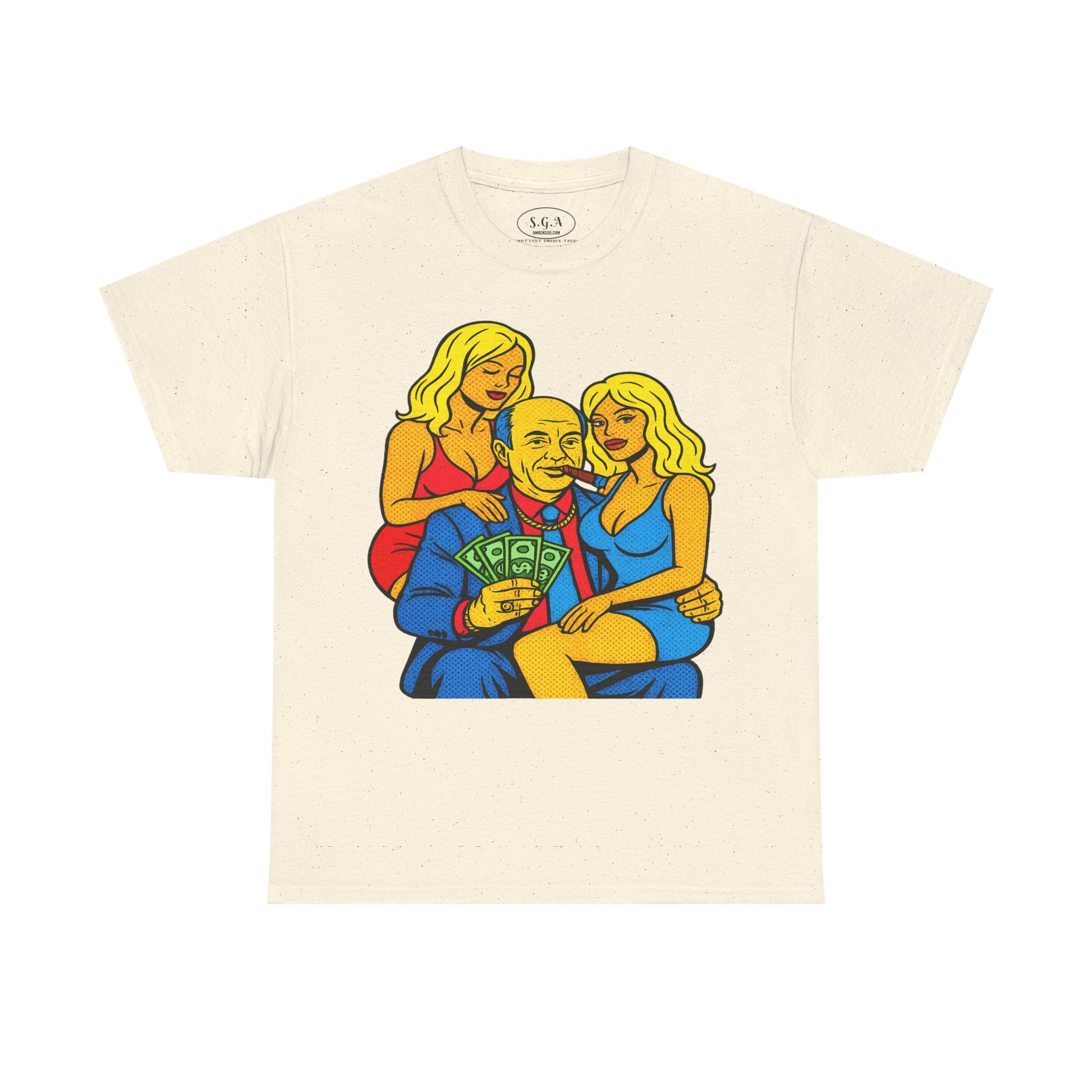 Vintage Mob Boss Money Shirt – Smack God Apparel | Cartoon Gangster Graphic T-Shirt | Retro Mafia Boss Streetwear Tee