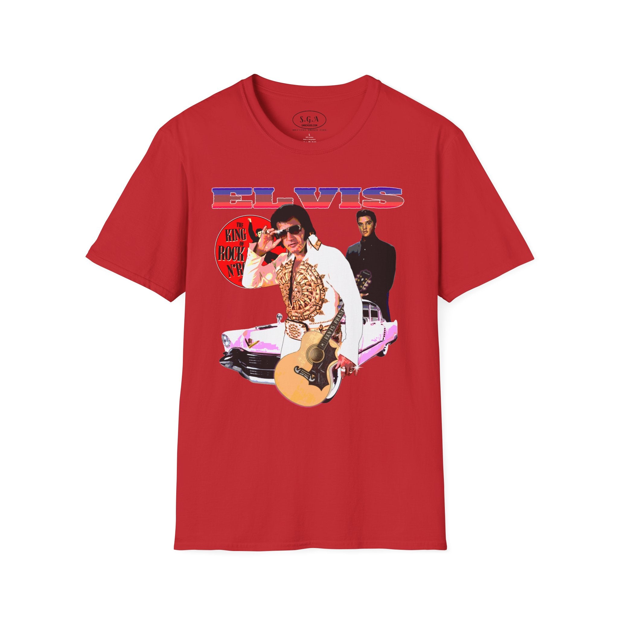 Elvis Inspired T-Shirt – King of Rock Vintage Graphic Tee | Retro Rock N Roll Shirt | Smack God Apparel