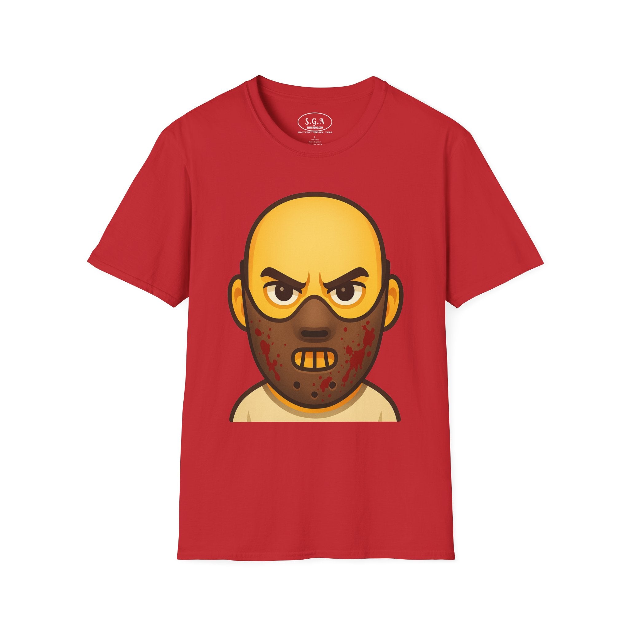 Horror Mask Graphic Shirt – Smack God Apparel | Creepy Villain Cartoon T-Shirt | Scary Movie Inspired Streetwear Tee