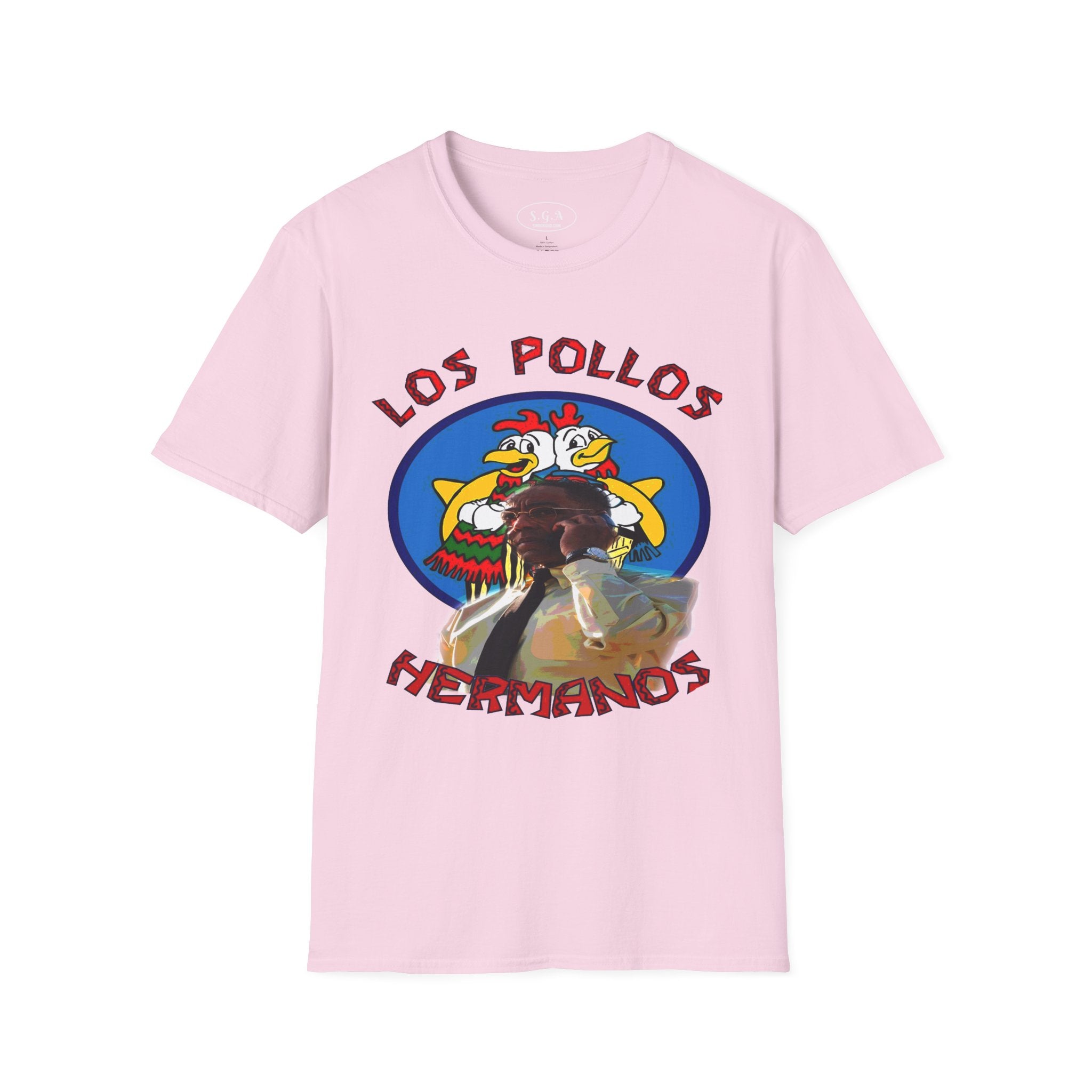 Gustavo Fring Los Pollos Hermanos T-Shirt – Breaking Bad Inspired Graphic Tee | Smack God Apparel Streetwear Shirt | Crime Series Tee | SmackGod.com