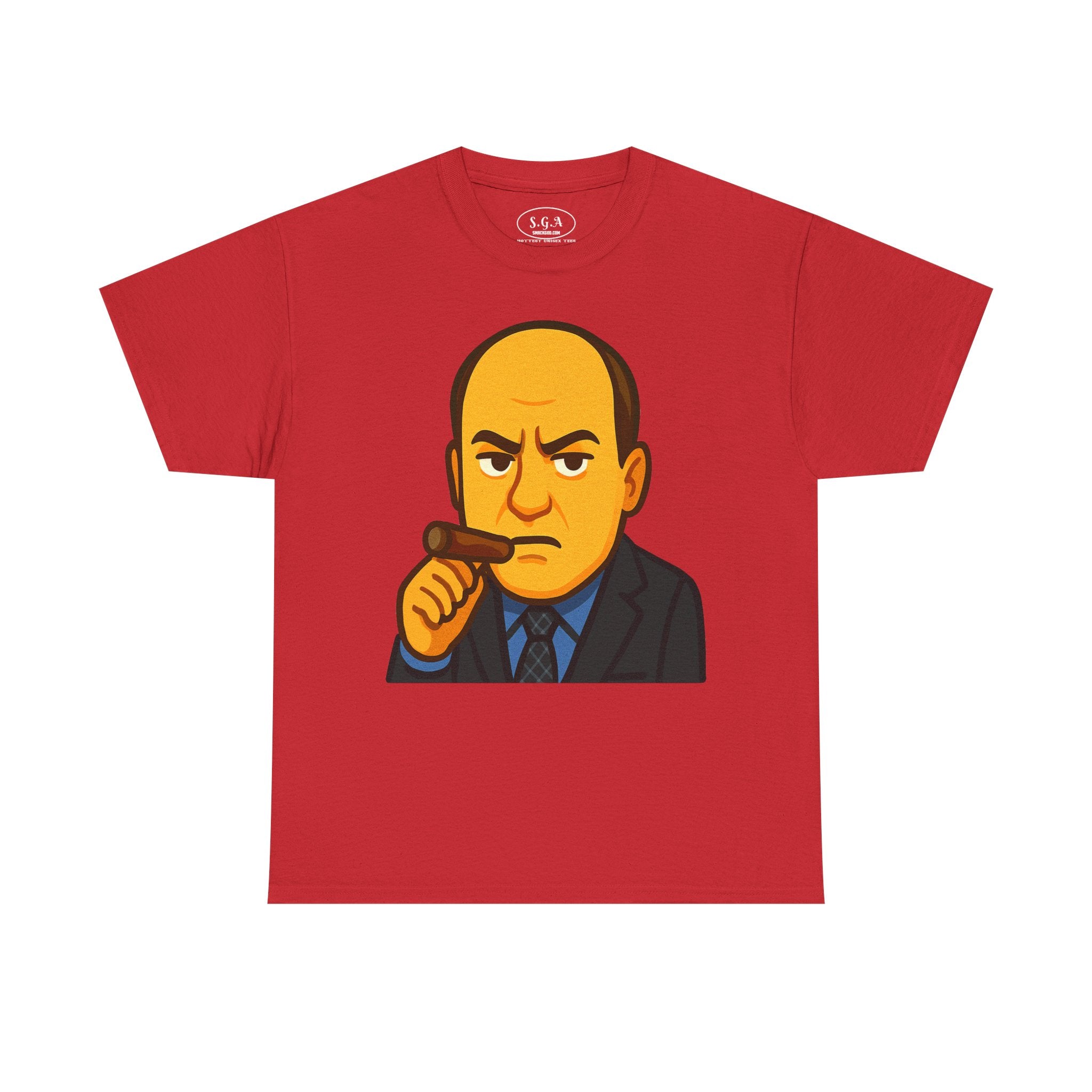 Tony Soprano Inspired Graphic T-Shirt – Mafia Boss Cartoon Tee | Sopranos Style Streetwear Shirt | Smack God Apparel
