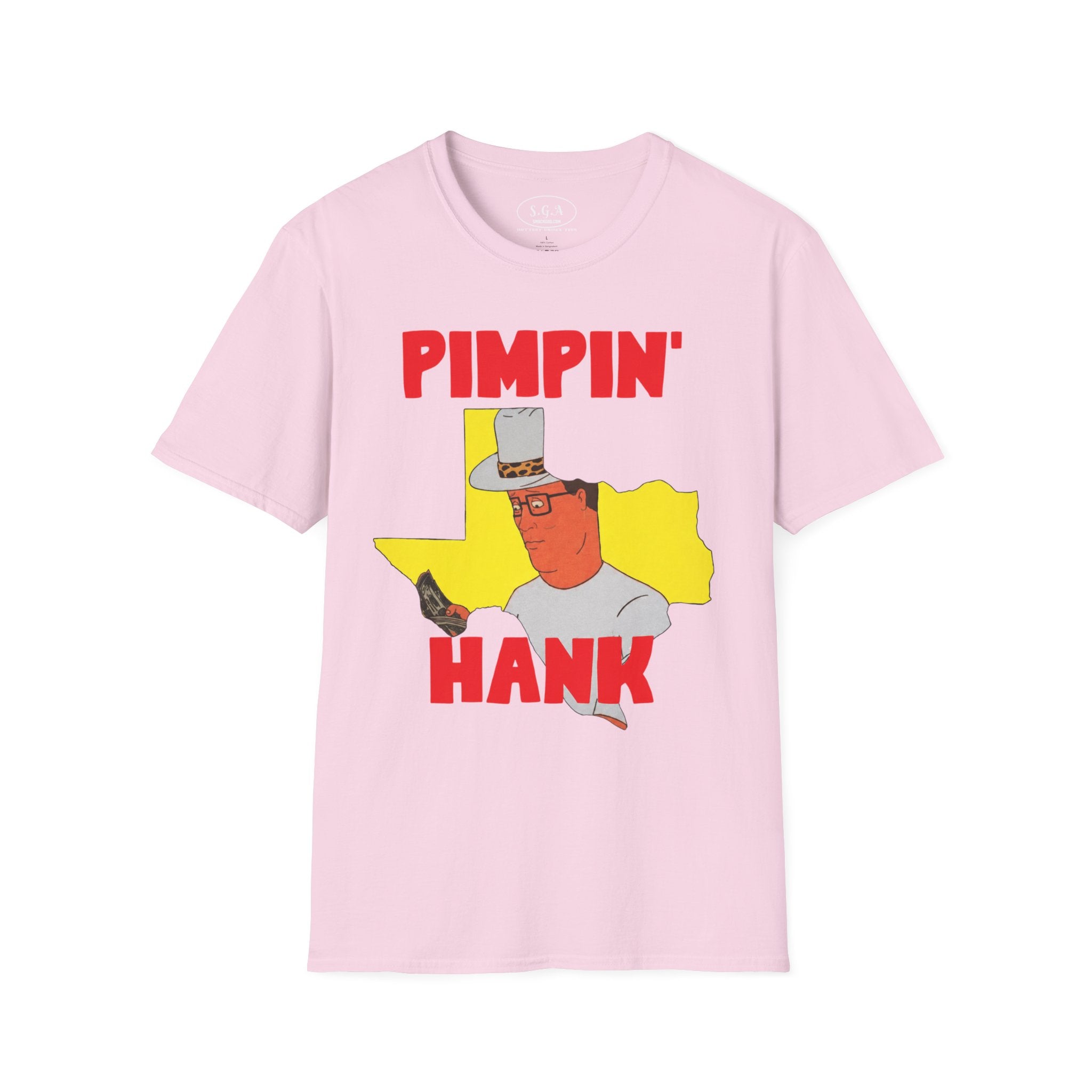 Pimpin’ Hank Funny T-Shirt – Smack God Apparel | King of the Hill Meme Tee | Texas Graphic Streetwear Shirt