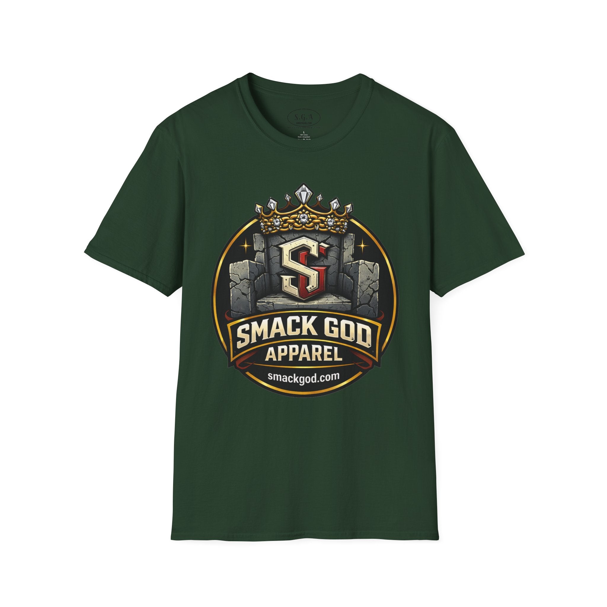 Smack God Apparel Logo T-Shirt – Crown Crest Streetwear Tee | Premium Urban Graphic Shirt | SmackGod.com
