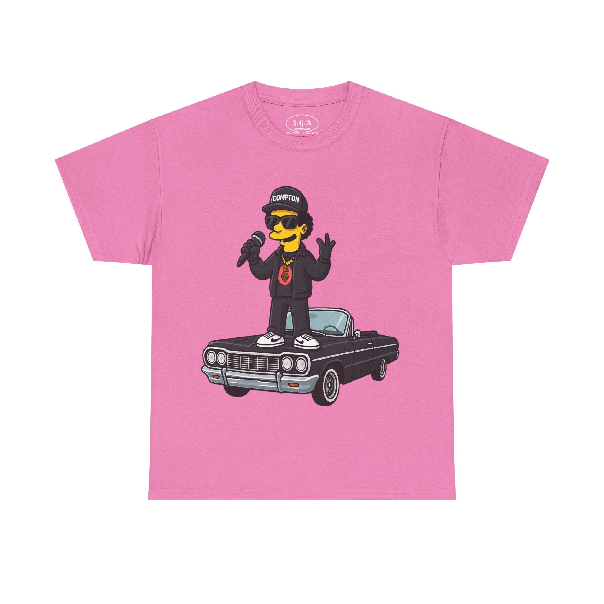 Compton Lowrider Rap Shirt – Smack God Apparel | Hip Hop Cartoon Graphic T-Shirt | West Coast Streetwear Tee