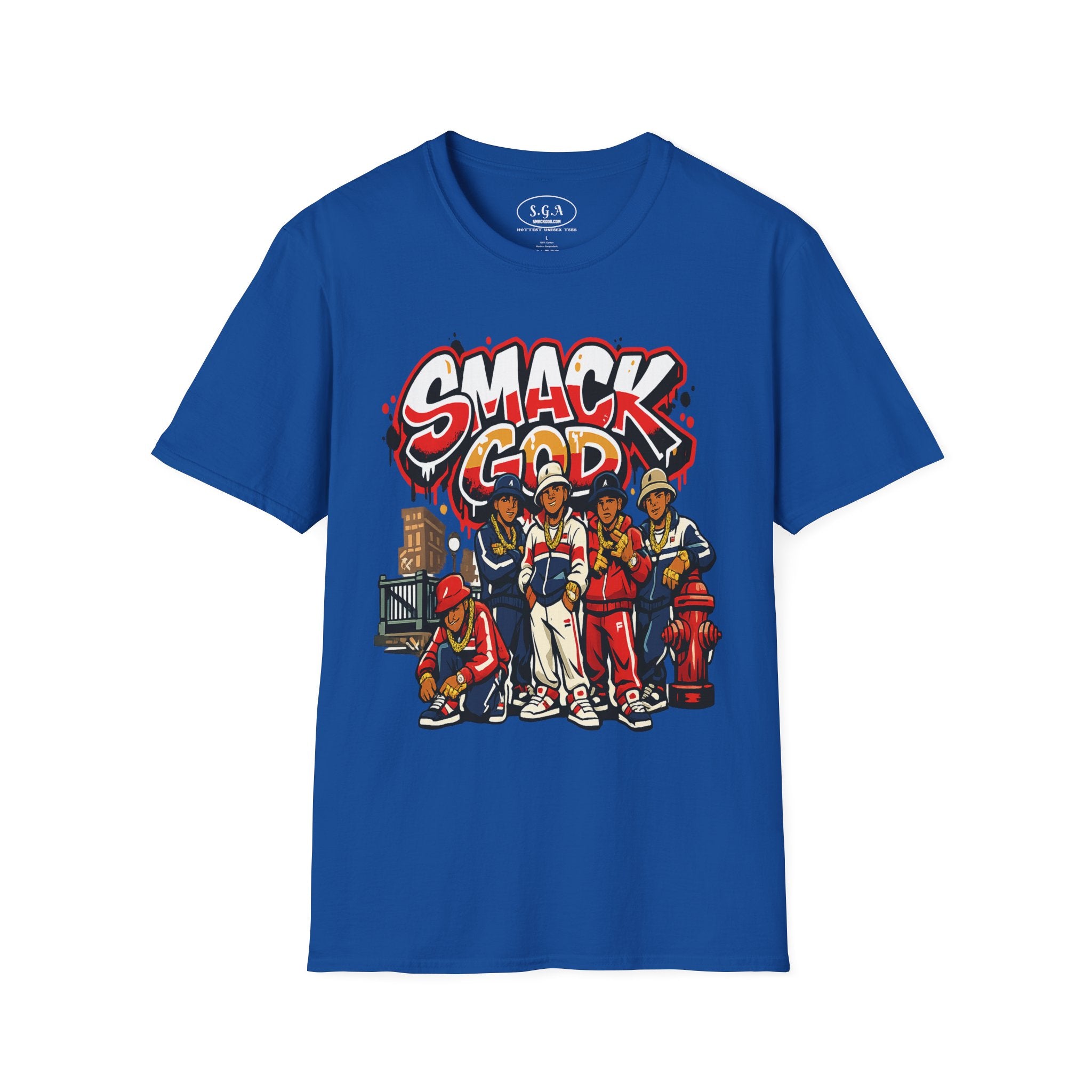 “Smack God Crew” Hip Hop T-Shirt – B-Boy Streetwear Graphic Tee | 90s Urban Culture Shirt | Breakdance Crew Style Tee |Smack God Apparel