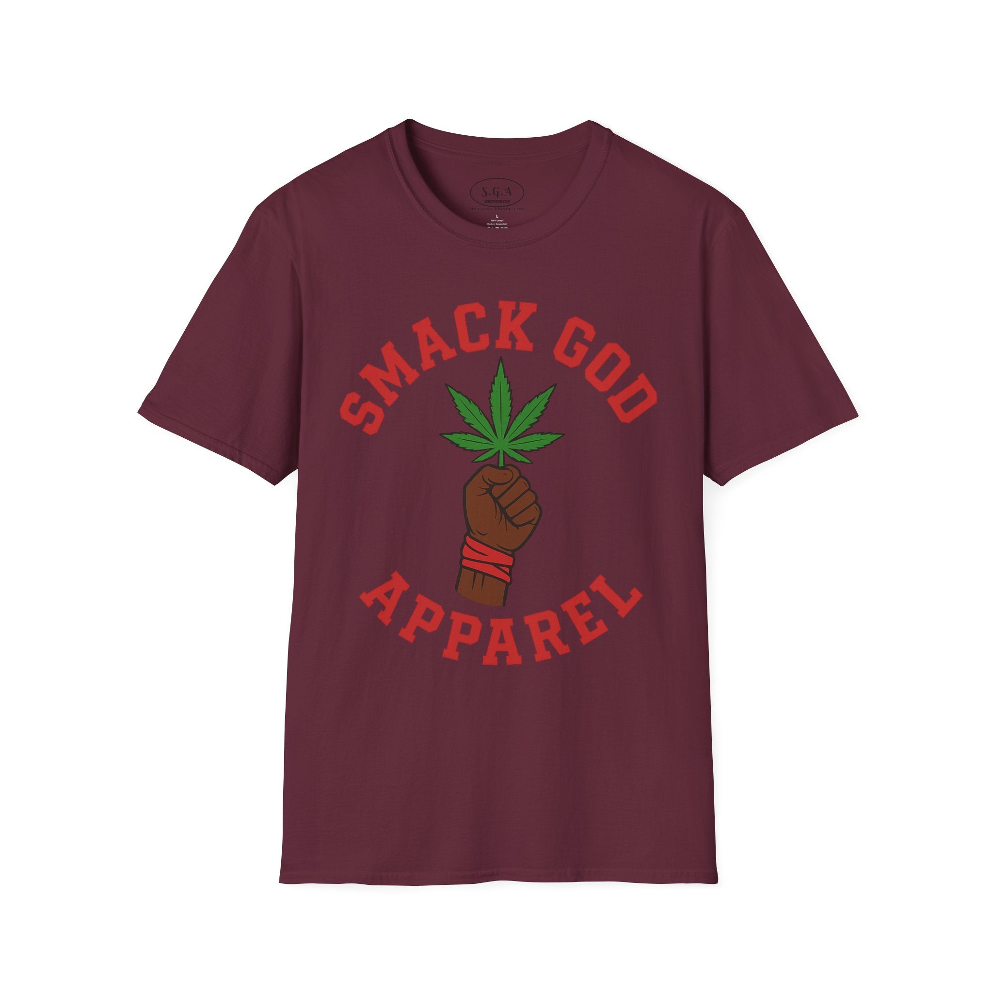 Smack God Weed Graphic T-Shirt – Cannabis Streetwear Tee | 420 Lifestyle Marijuana Shirt | Smack God Apparel
