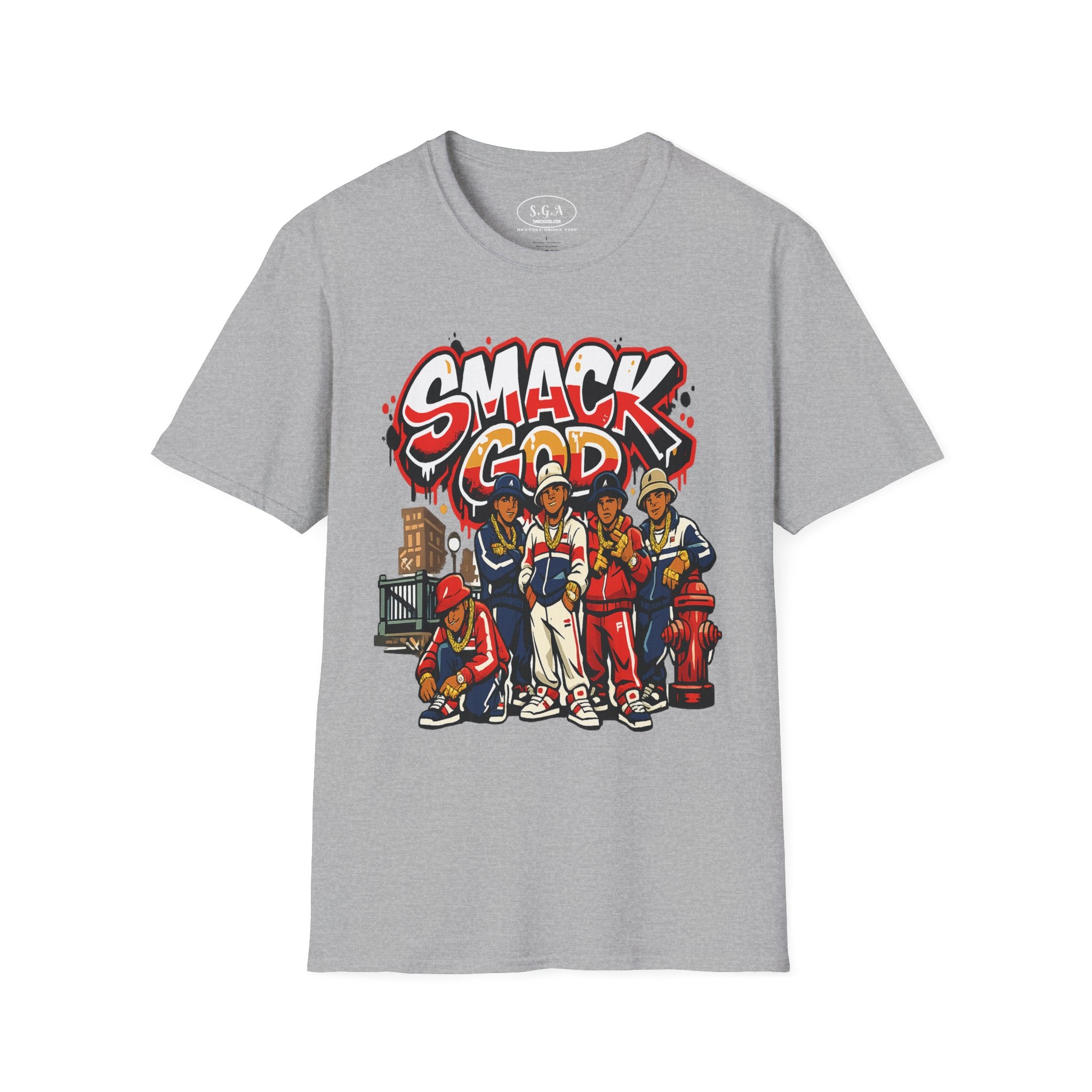 “Smack God Crew” Hip Hop T-Shirt – B-Boy Streetwear Graphic Tee | 90s Urban Culture Shirt | Breakdance Crew Style Tee |Smack God Apparel