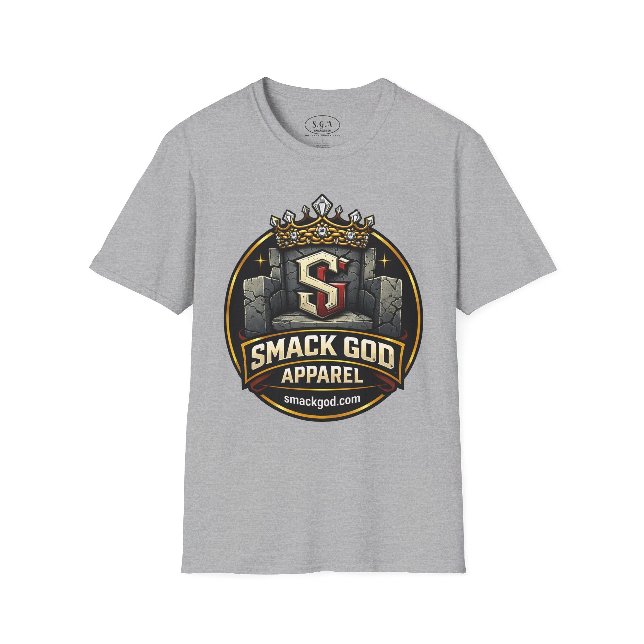 Smack God Apparel Logo T-Shirt – Crown Crest Streetwear Tee | Premium Urban Graphic Shirt | SmackGod.com