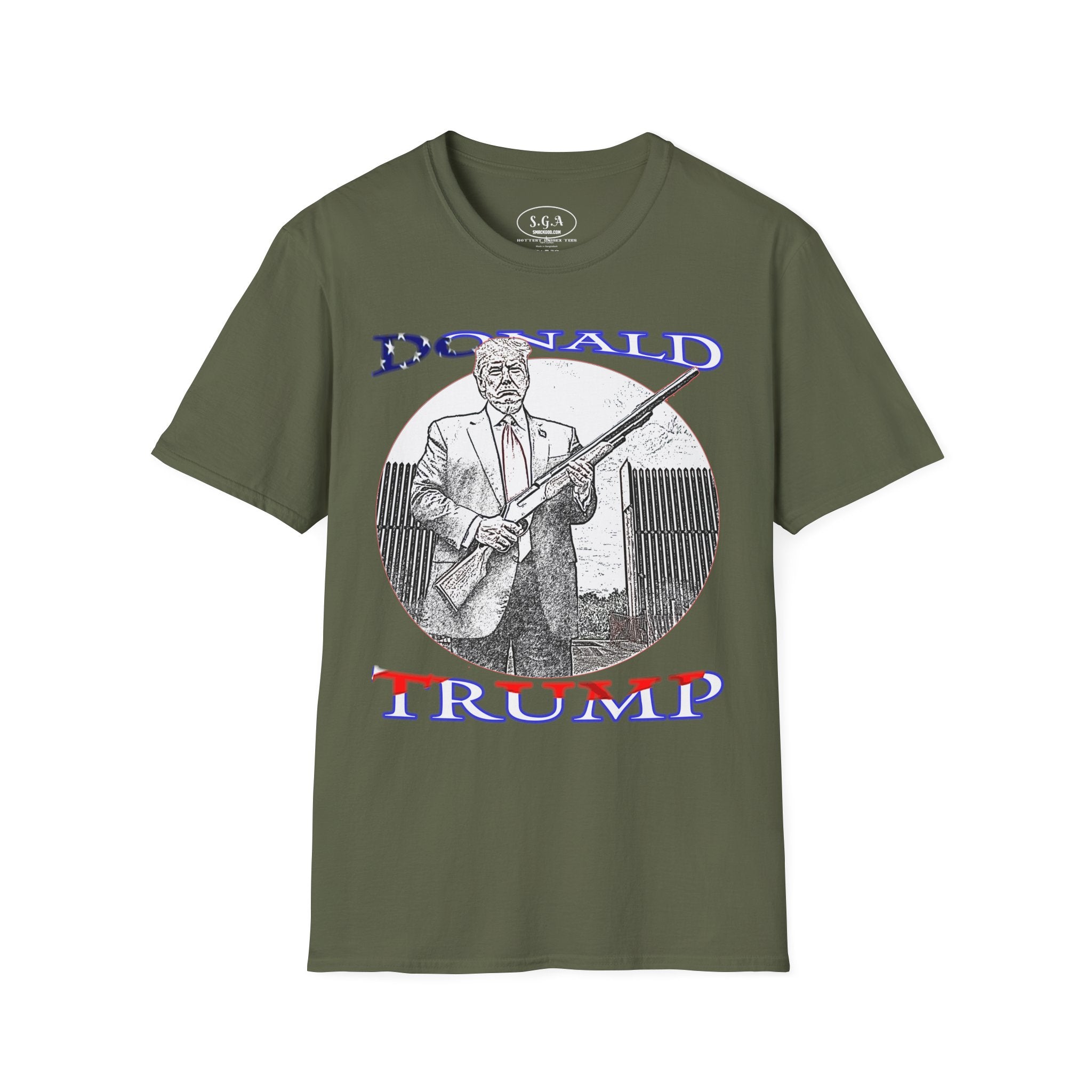 Smack God Apparel “Trump Shotgun Energy” Graphic T-Shirt – Bold Political Streetwear Tee | Patriotic Statement Shirt | Viral Graphic Tee