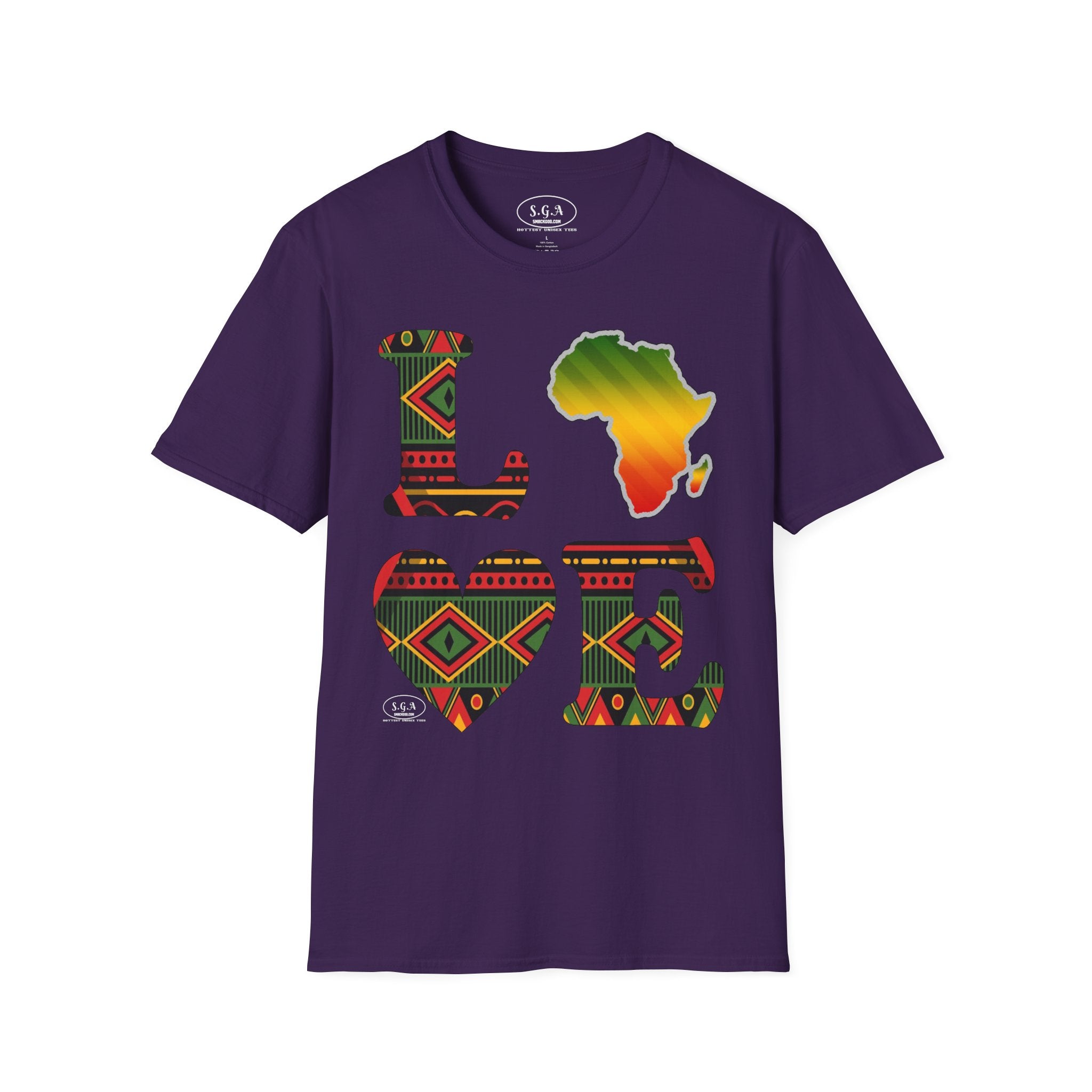 Love Africa T-Shirt – Smack God Apparel Afrocentric Graphic Tee | African Pride Streetwear Shirt | Cultural Urban T-shirt