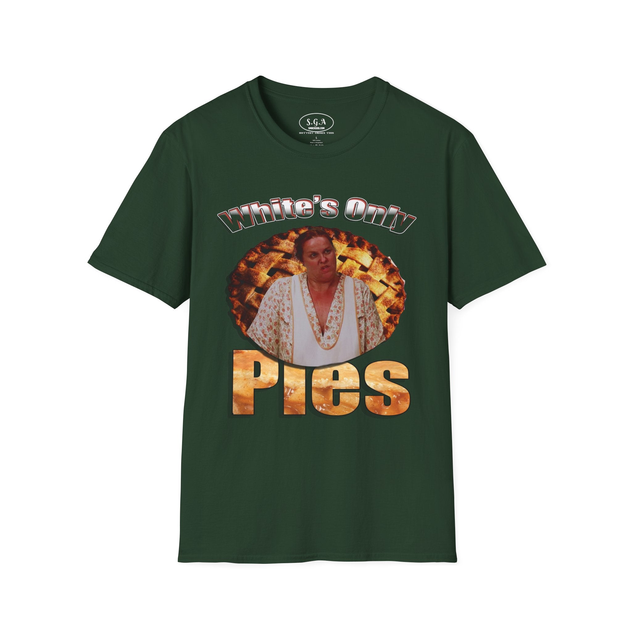 White’s Only Pies T-Shirt – Life Movie Graphic Tee (Eddie Murphy & Martin Lawrence Inspired) | Funny Retro Comedy Shirt | Smack God Apparel