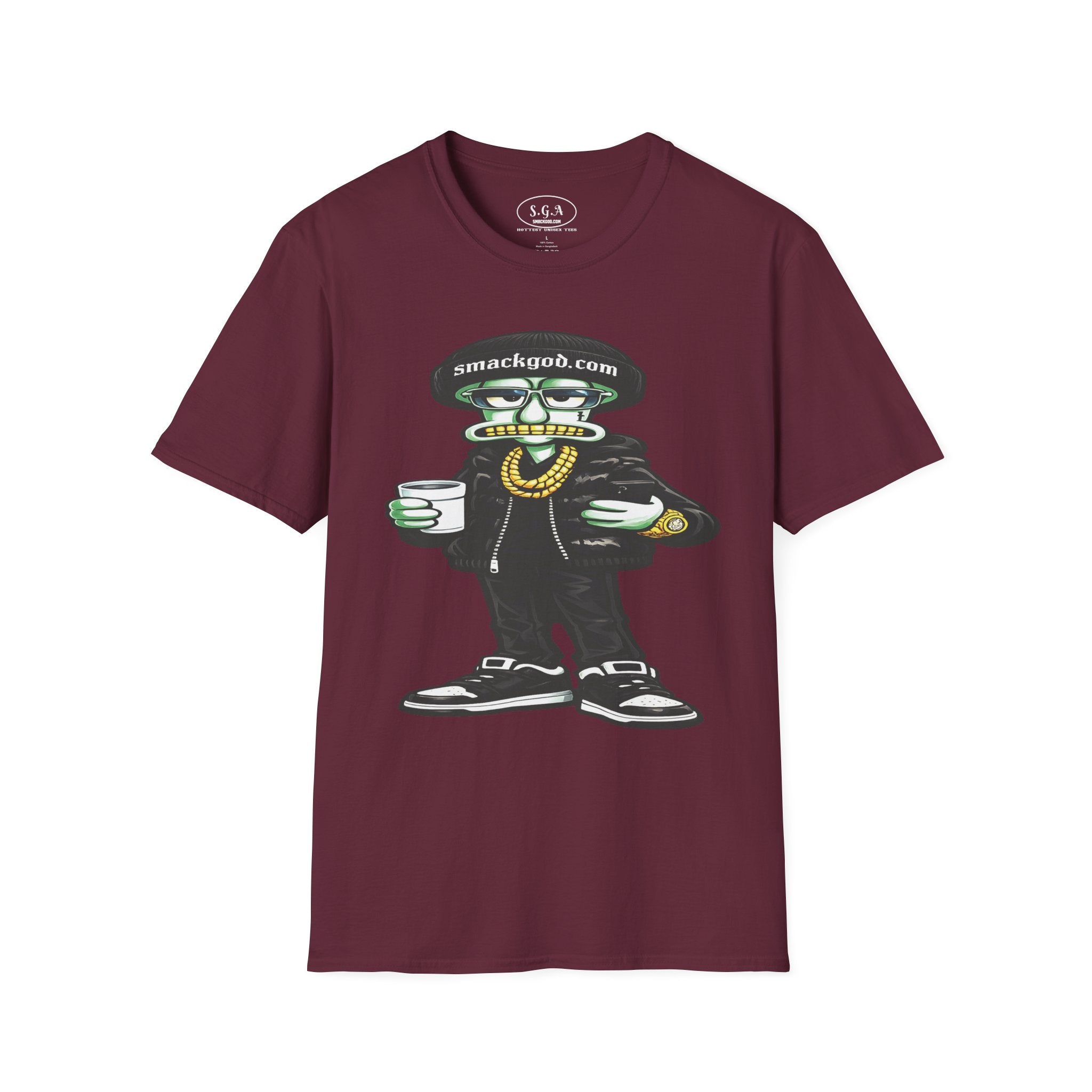 Drip Squidward Streetwear T-Shirt – Bikini Bottom Inspired Funny Graphic Tee | Urban Cartoon Shirt | Smack God Apparel