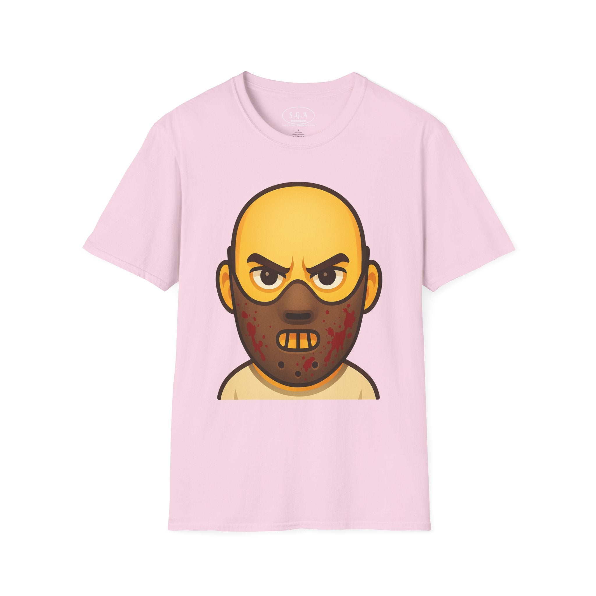 Horror Mask Graphic Shirt – Smack God Apparel | Creepy Villain Cartoon T-Shirt | Scary Movie Inspired Streetwear Tee
